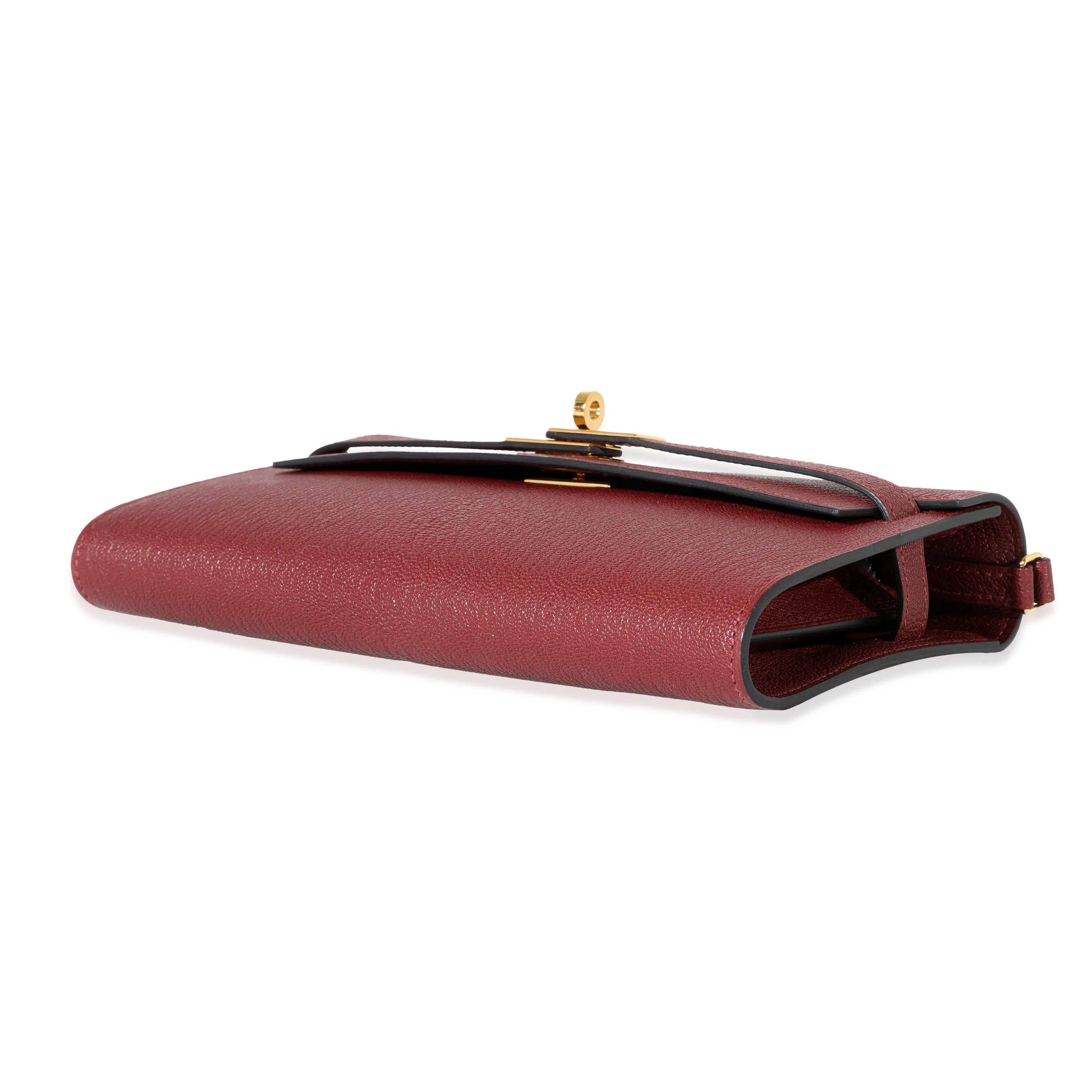 Hermes Rouge H Chevre Kelly To Go GHW - Image 4