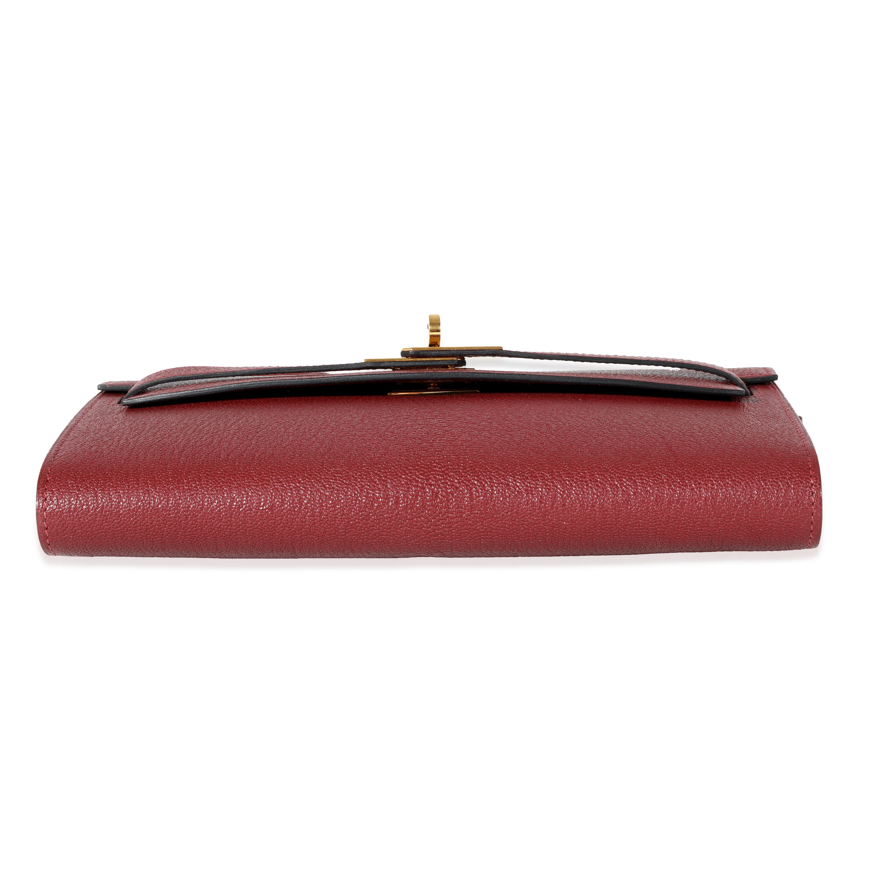 Hermes Rouge H Chevre Kelly To Go GHW - Image 5