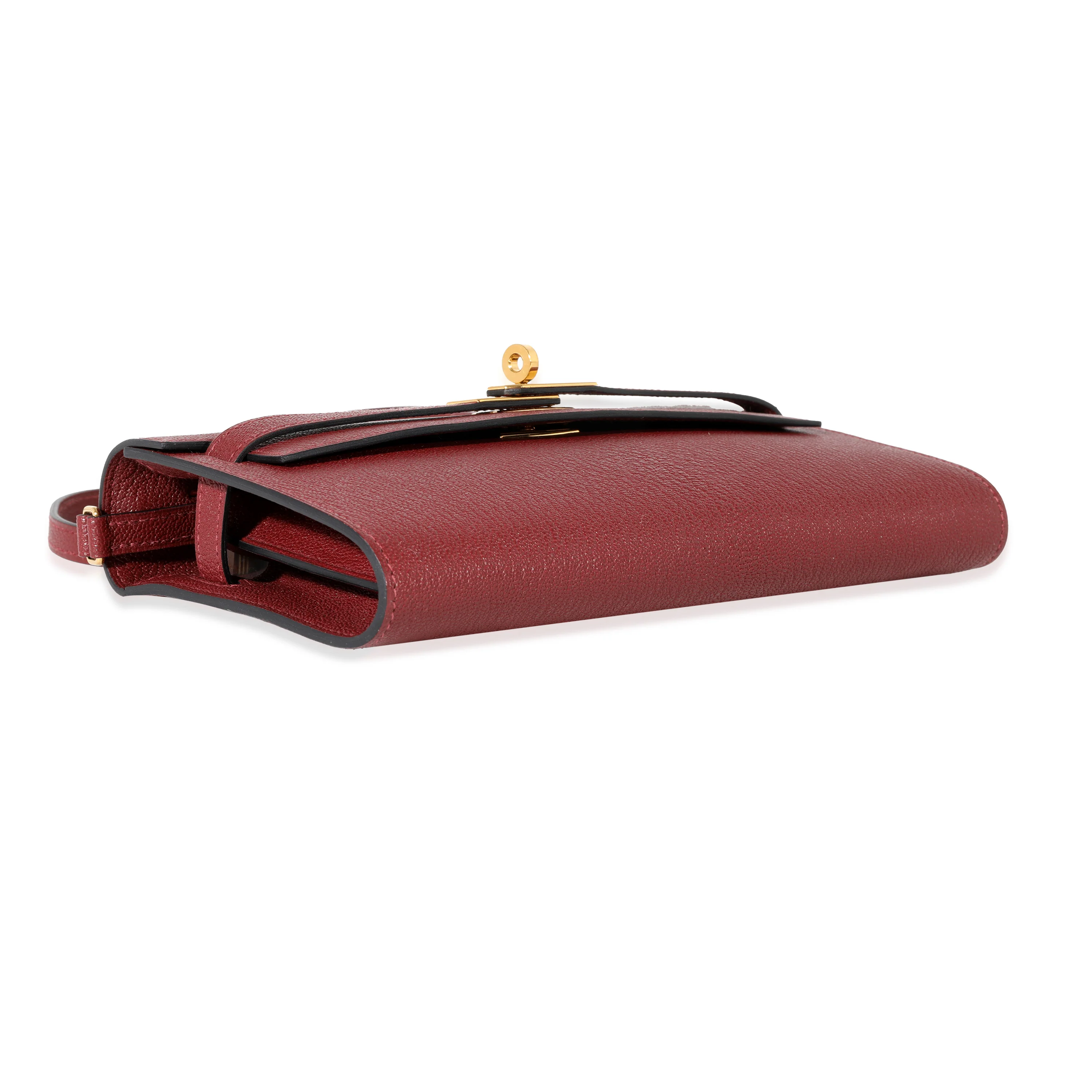 Hermes Rouge H Chevre Kelly To Go GHW - Image 6