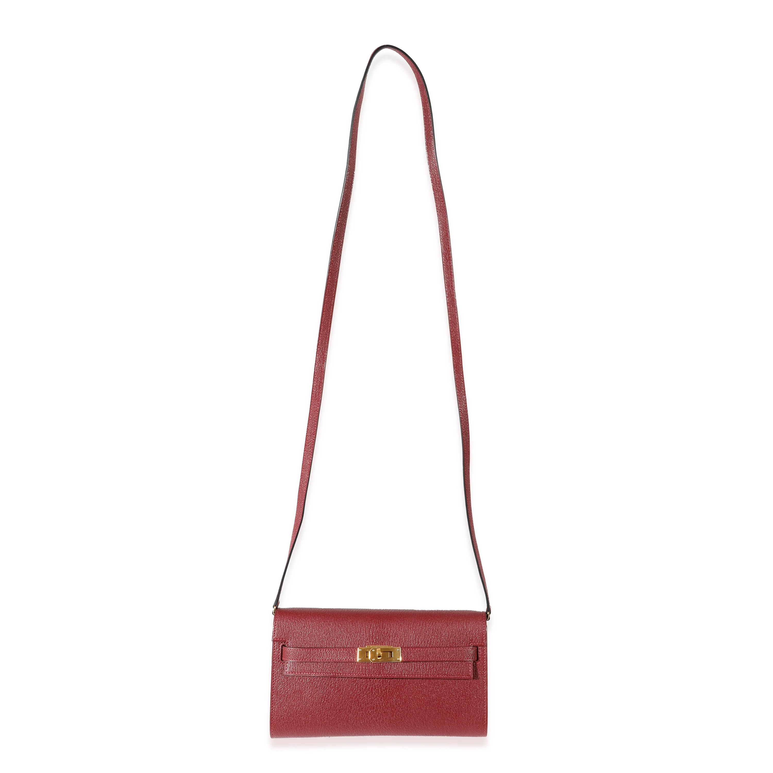 Hermes Rouge H Chevre Kelly To Go GHW - Image 7