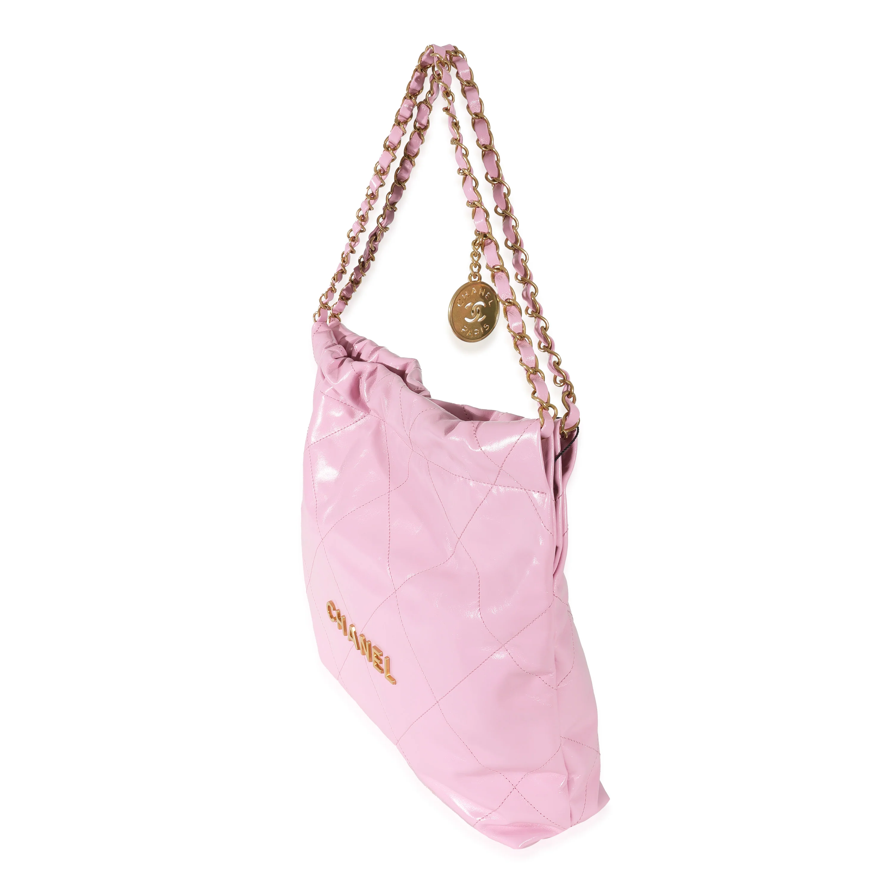 Chanel 23P Lilac Calfskin Small 22 Hobo - Image 2