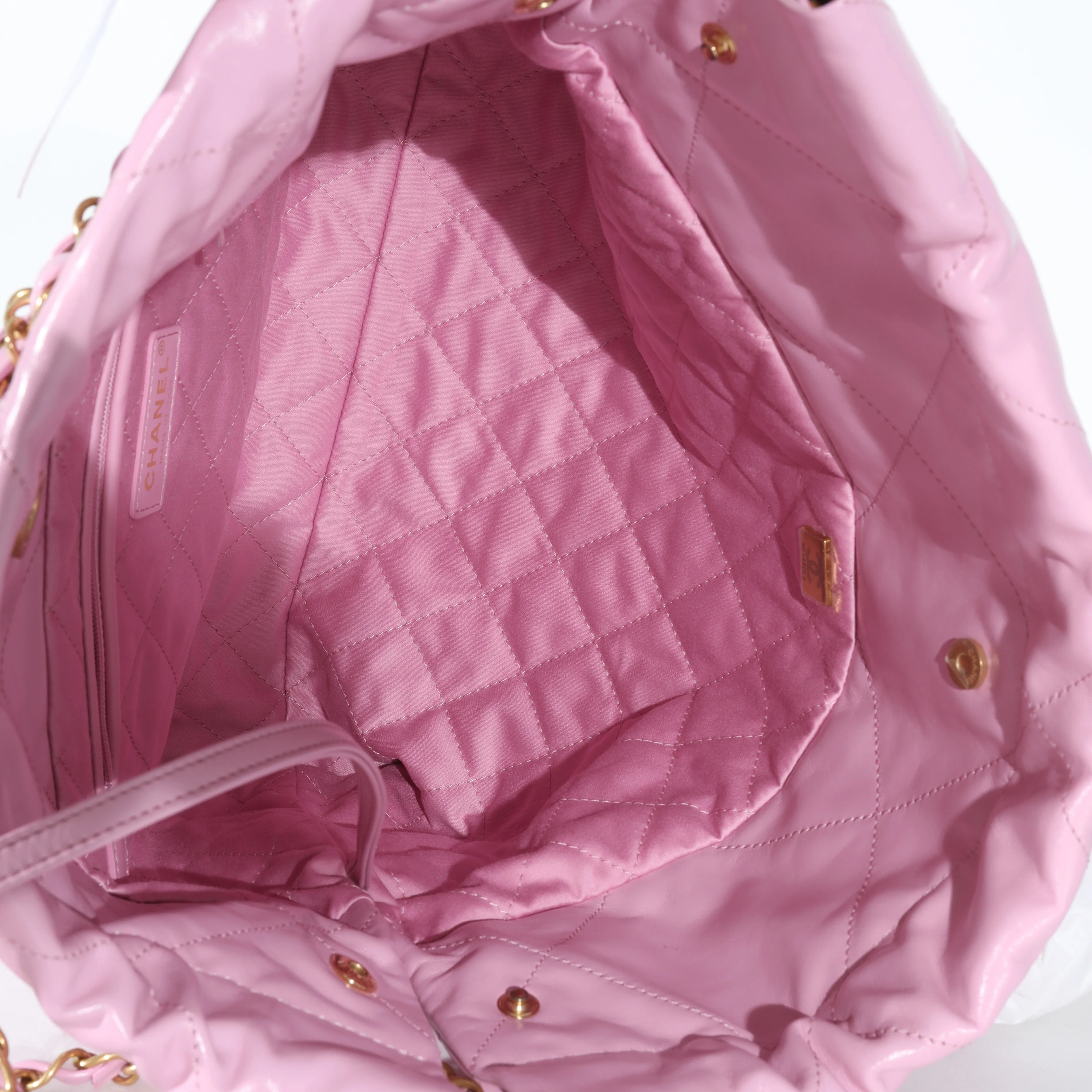 Chanel 23P Lilac Calfskin Small 22 Hobo - Image 9