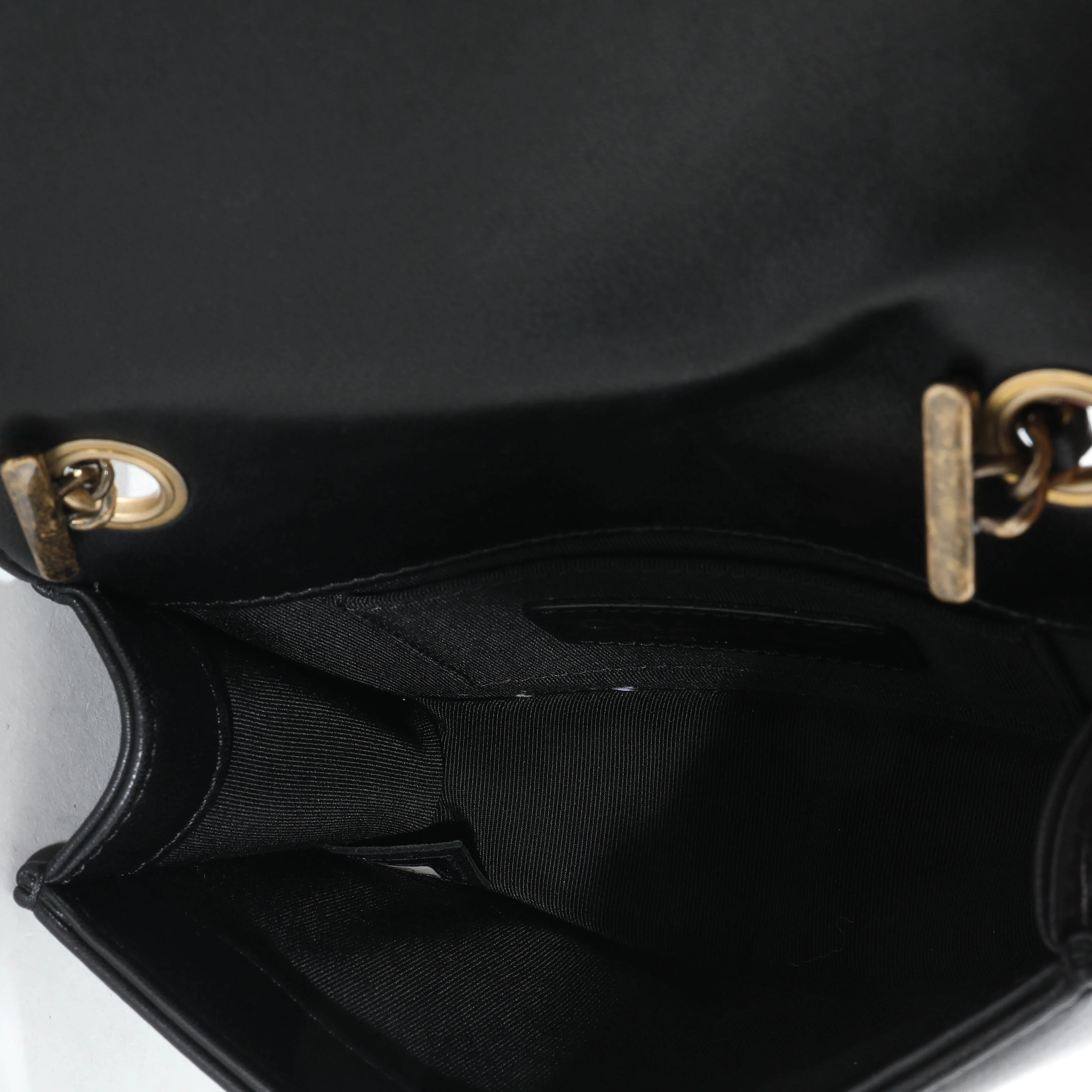 Chanel Black Lambskin Quilted Boy Brick Studded Flap Bag - Image 8
