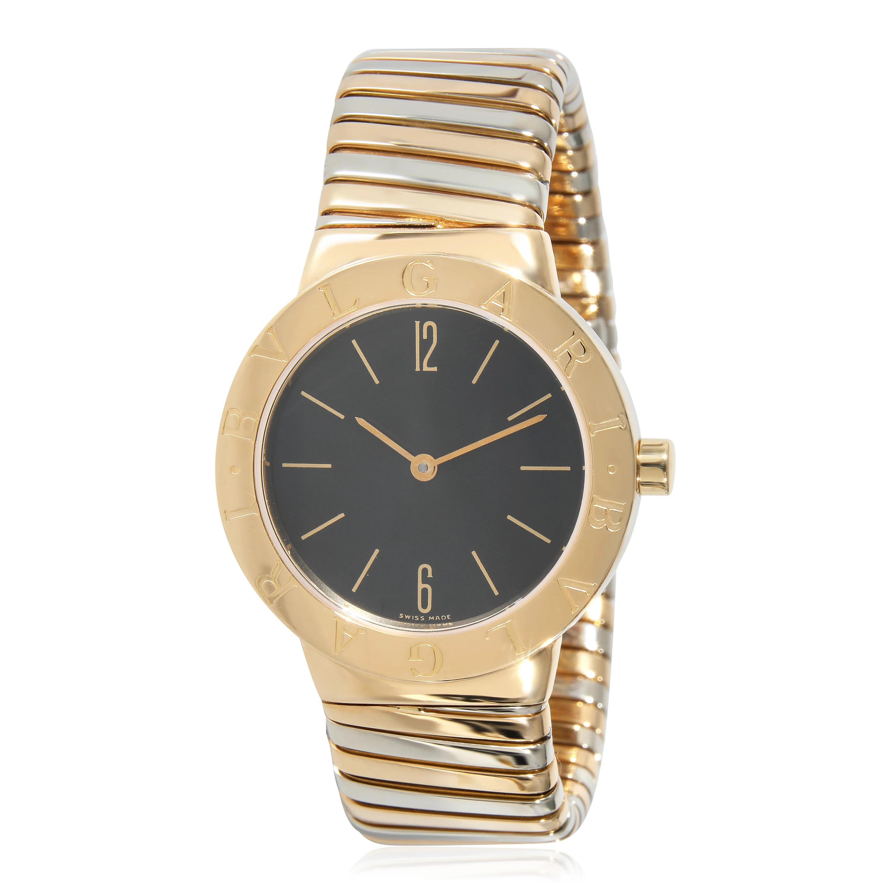 BVLGARI Tubogas BB 30 AT Womens Watch in 18kt White Gold/Yellow Gold - Image 5
