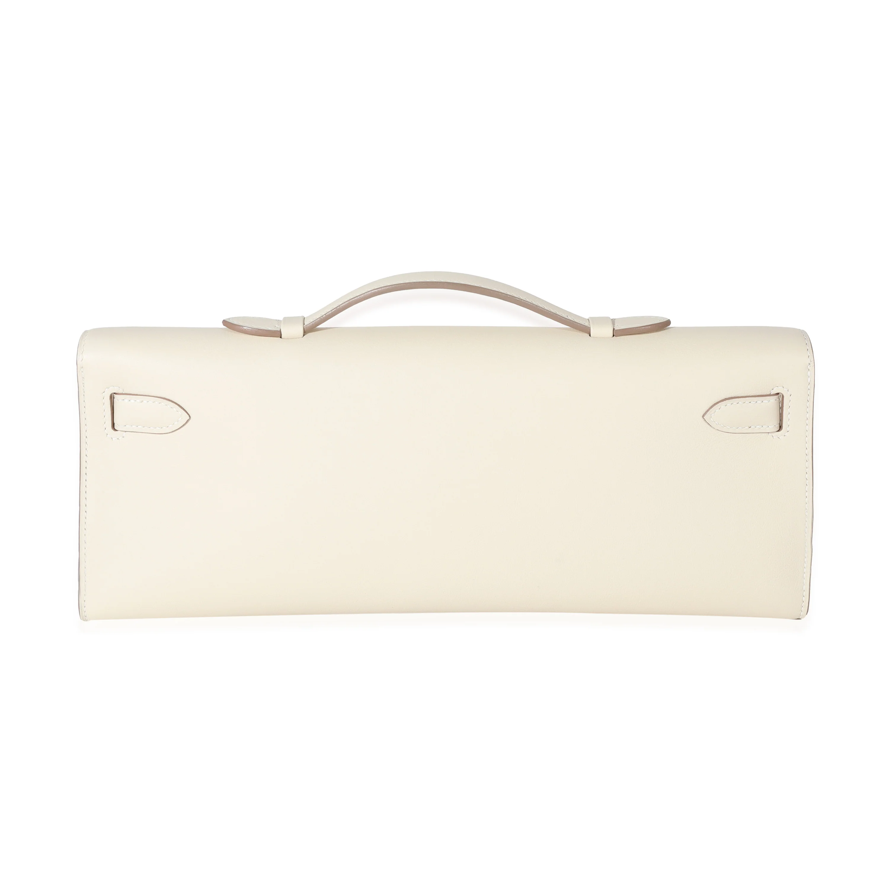 Hermès Craie Swift Kelly Cut Clutch PHW - Image 3