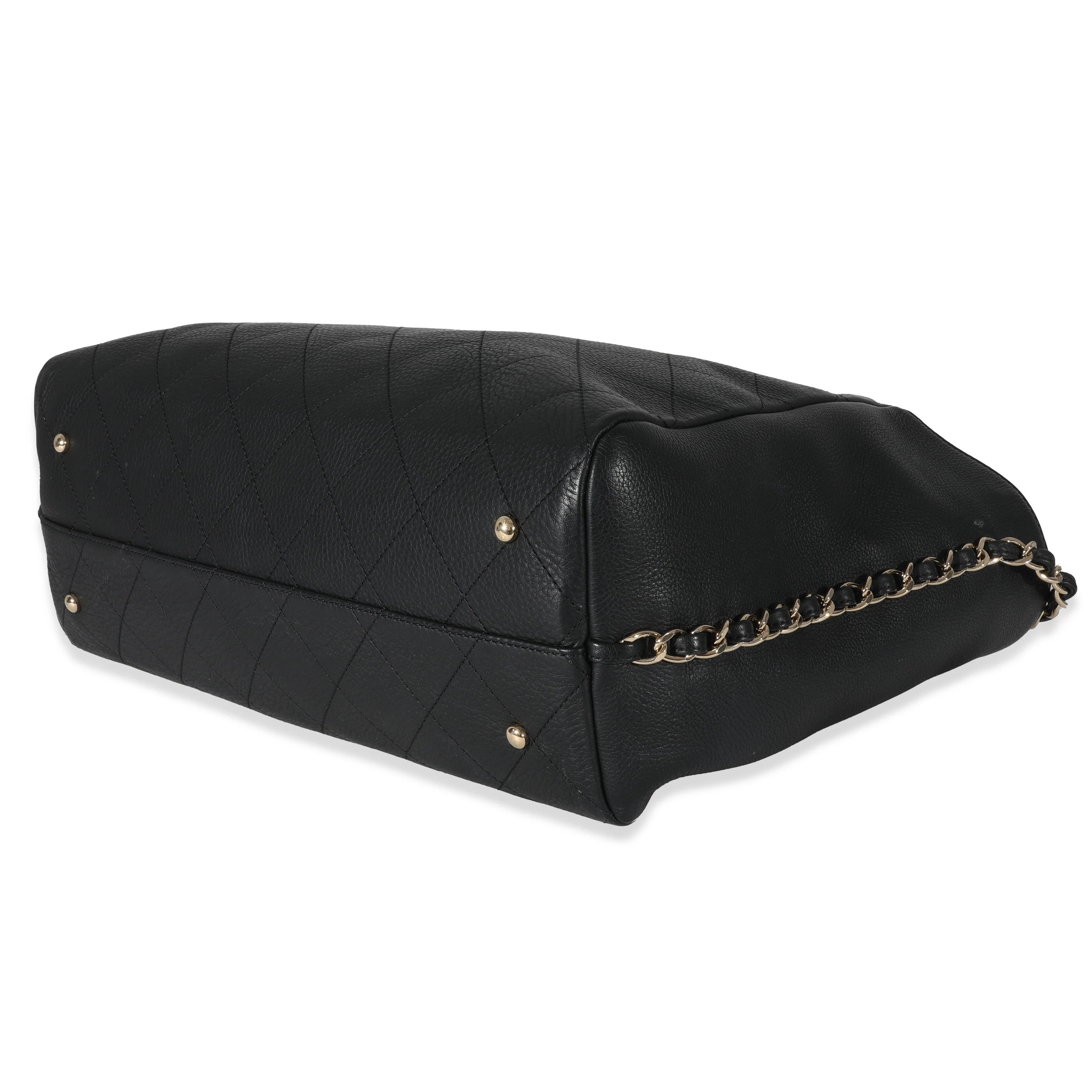 Chanel Black Quilted Bullskin Neo Soft Shopping Tote - Image 6
