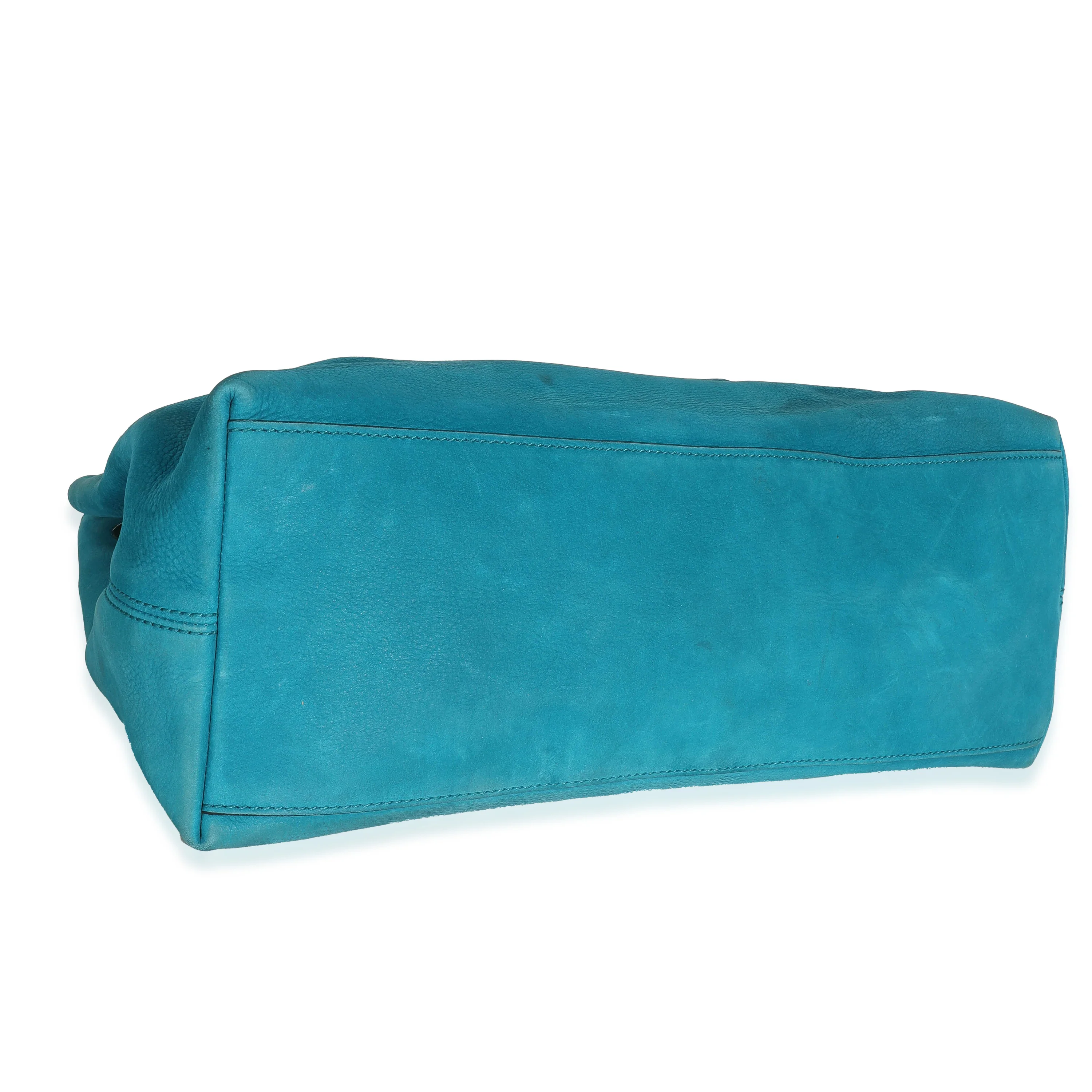 Gucci Blue Nubuck Medium Soho Chain Tote - Image 5