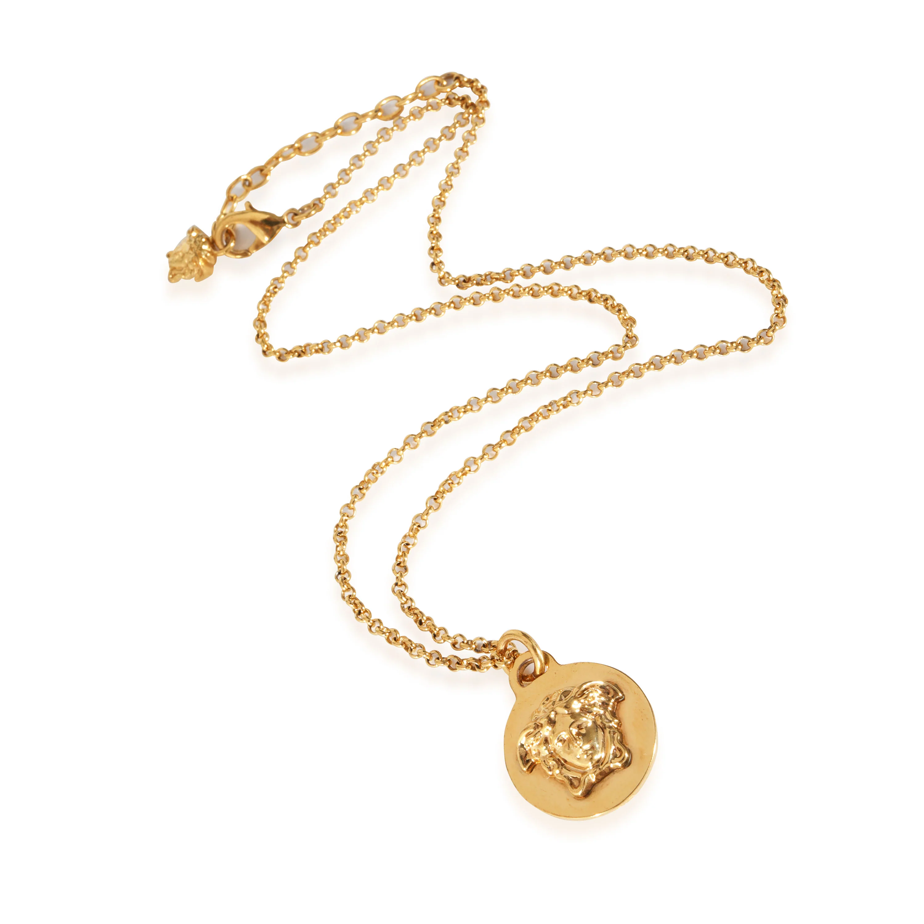 Versace Medusa Gold Tone Pendant - Image 2