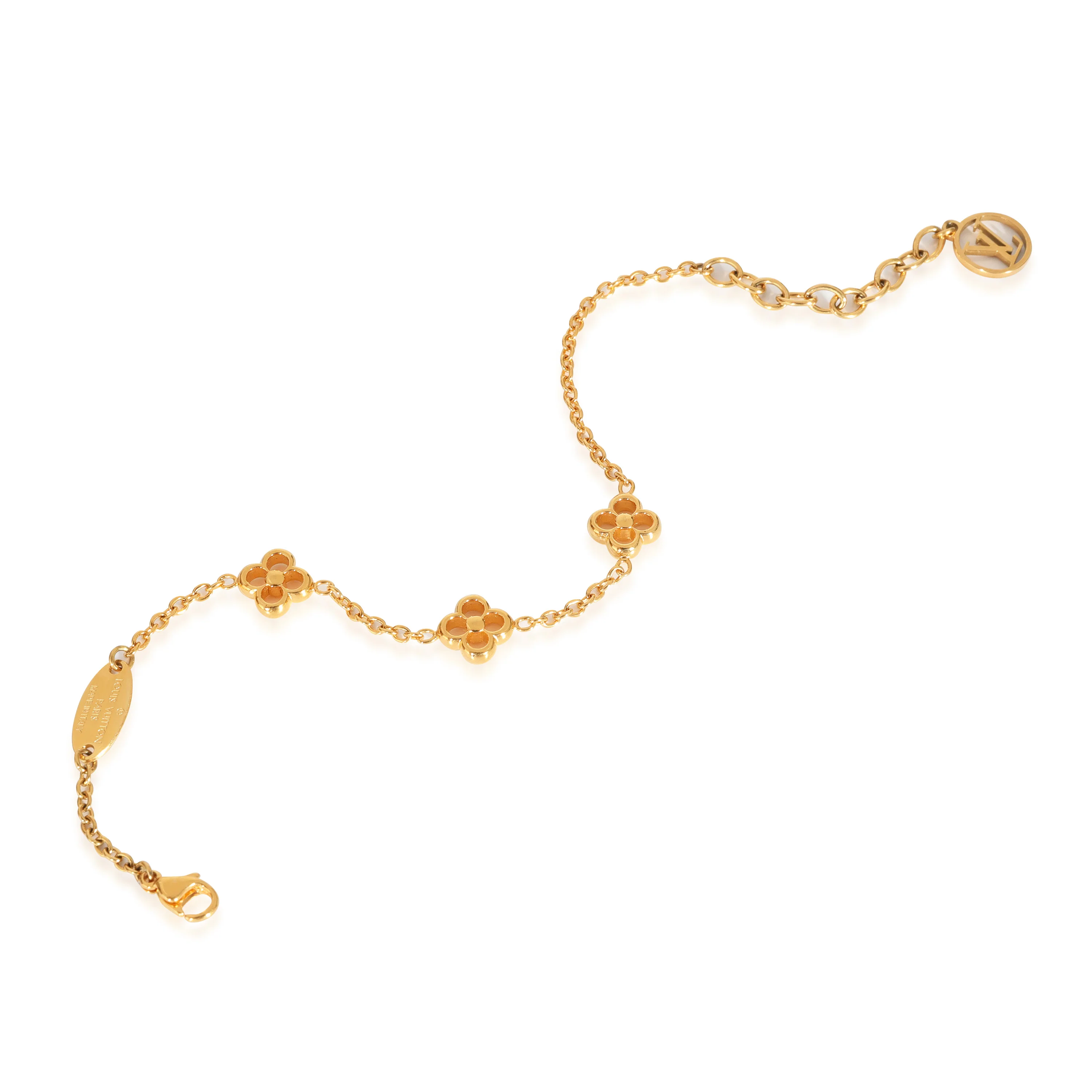 Louis Vuitton Flower Station Gold Tone Bracelet - Image 2