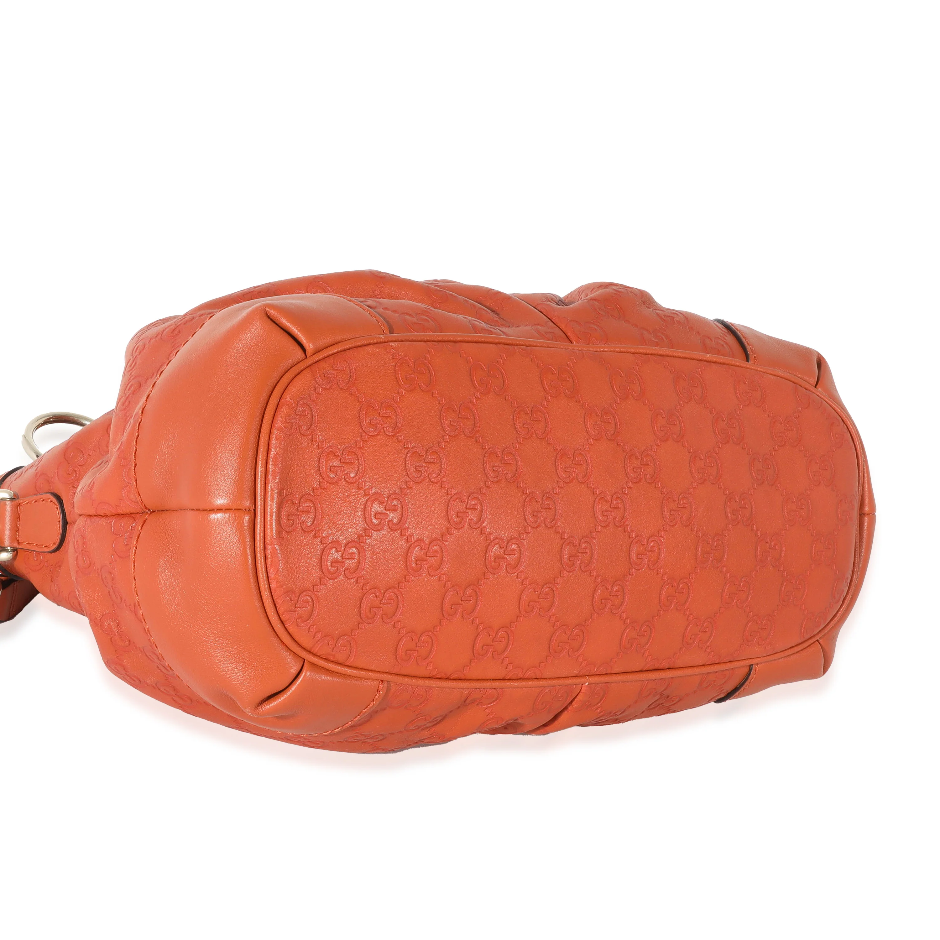 Gucci Orange Leather Guccissima Sukey Tote - Image 6