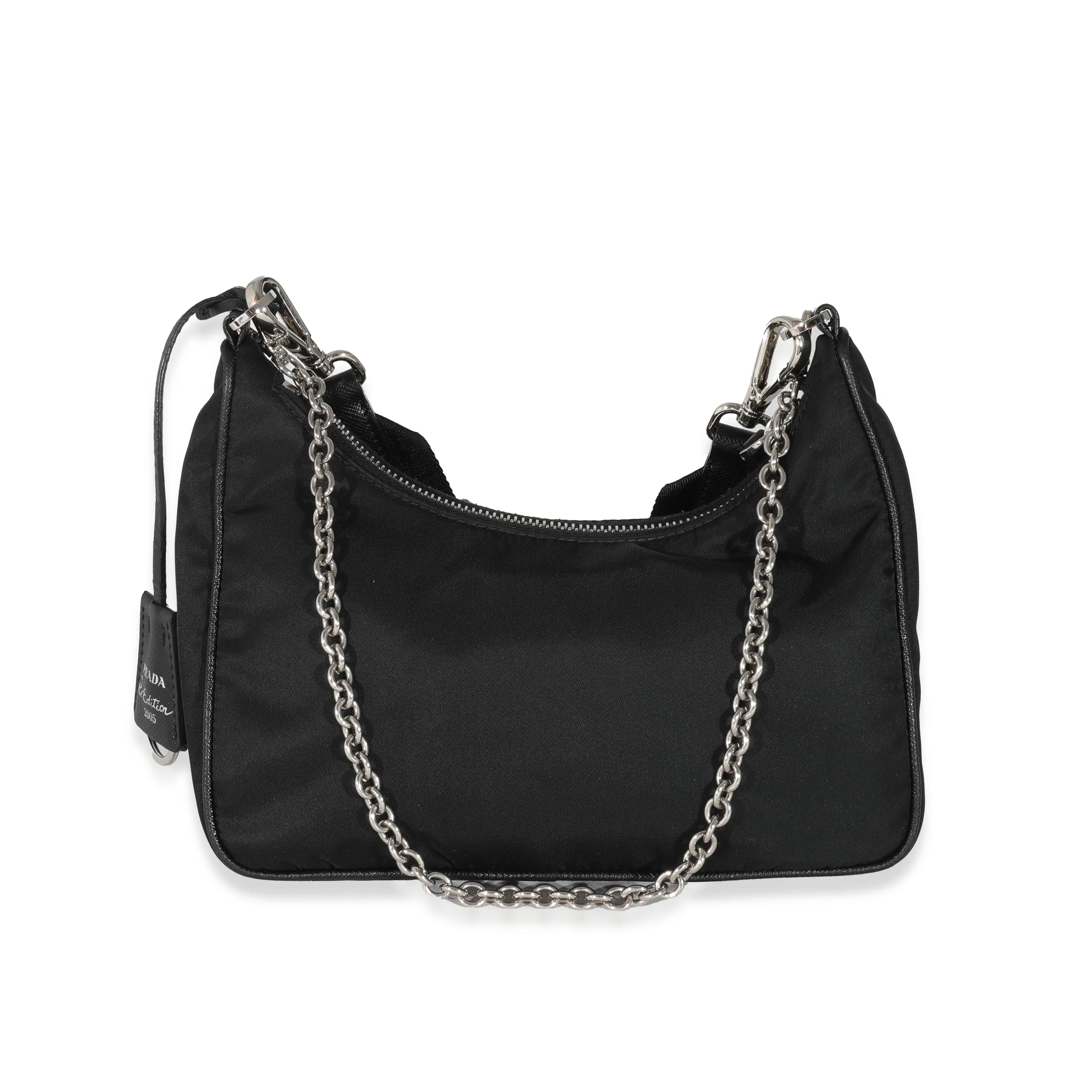 Prada Black Re-Edition 2005 Re-Nylon Bag - Image 3