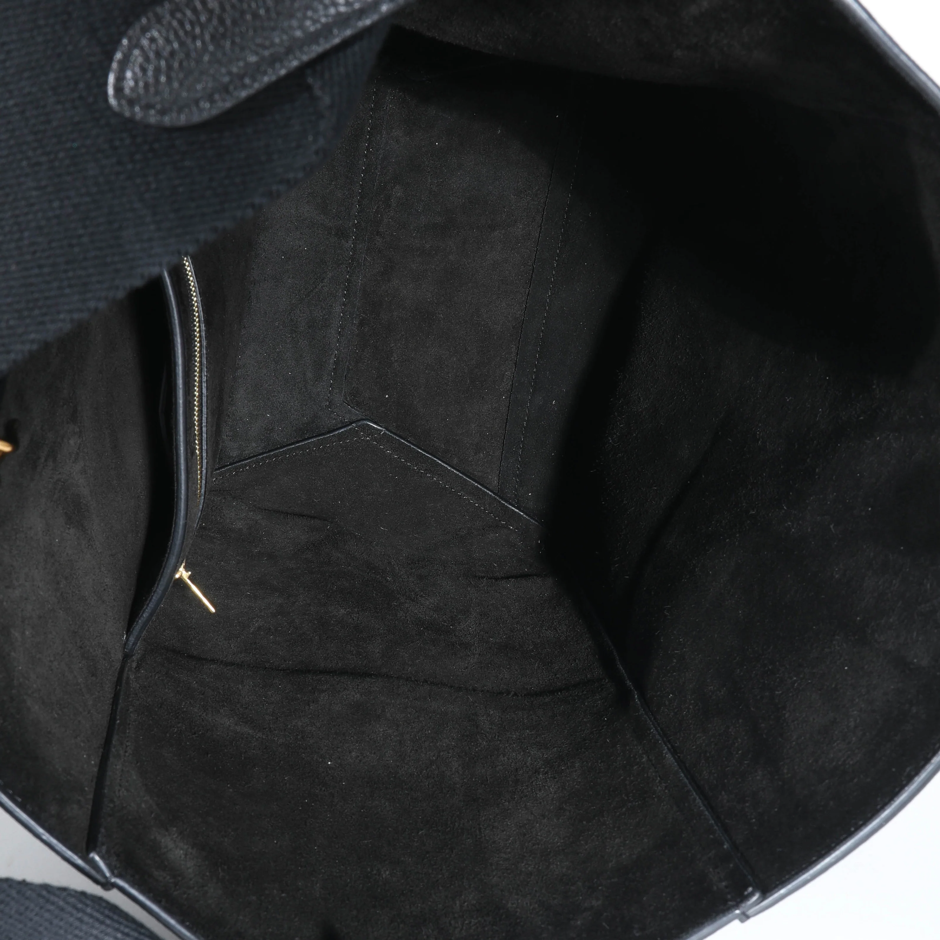 Celine Black Calfskin Medium Seau Sangle Bucket Bag Medium - Image 7