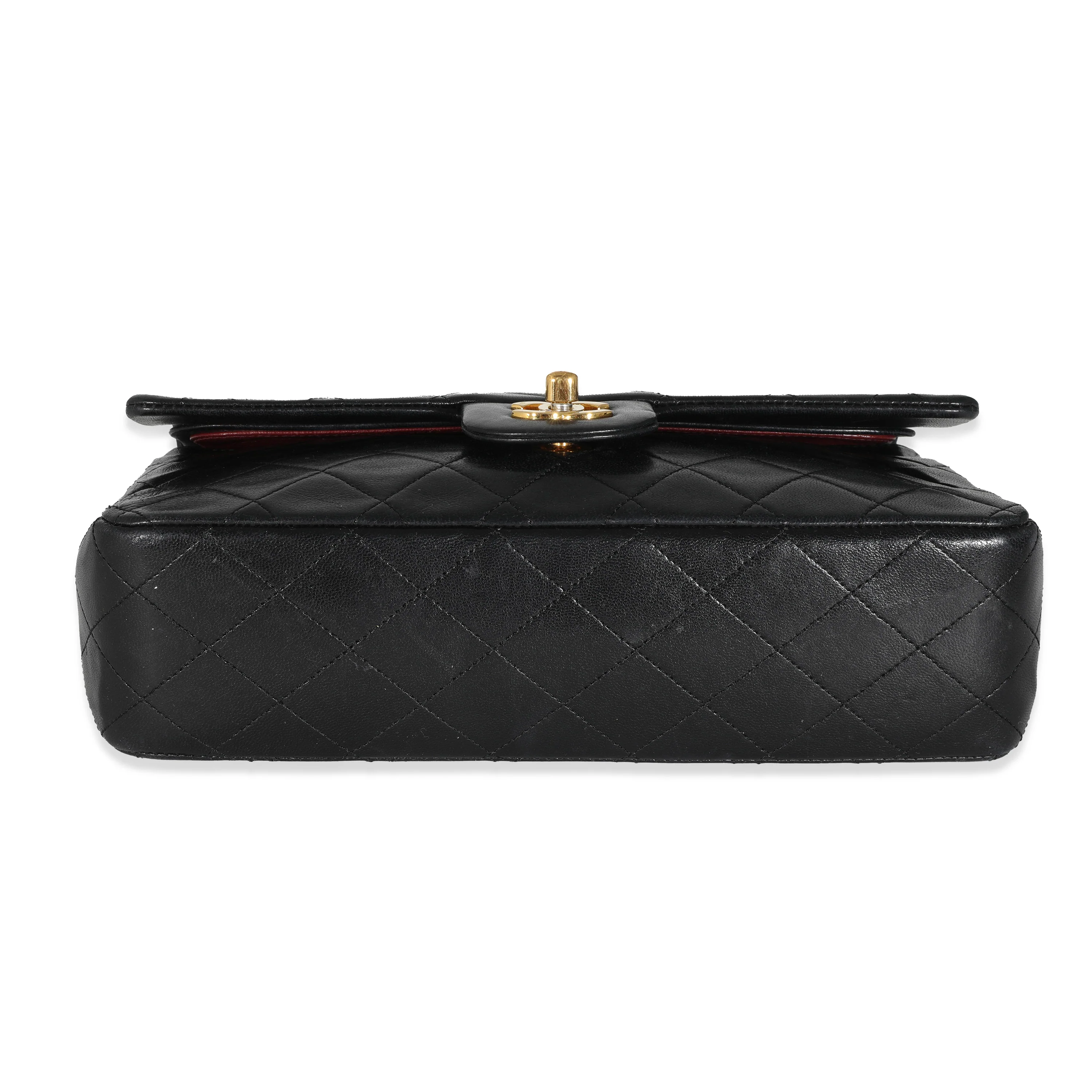 Chanel Vintage Black Quilted Lambskin Classic Medium Double Flap - Image 4
