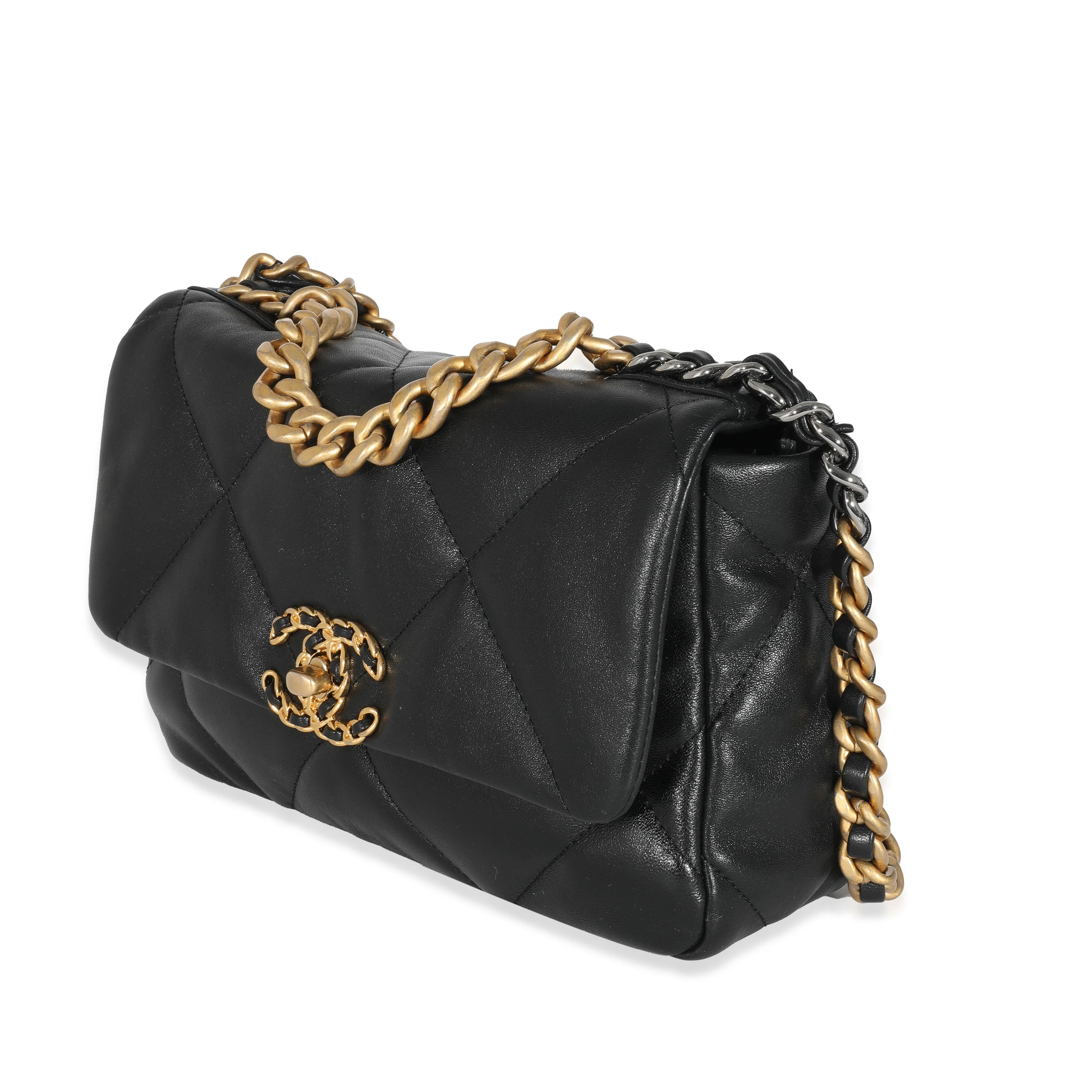 Chanel Black Quilted Leather Medium 19 Flap Bag Medium (assumed) - Image 2