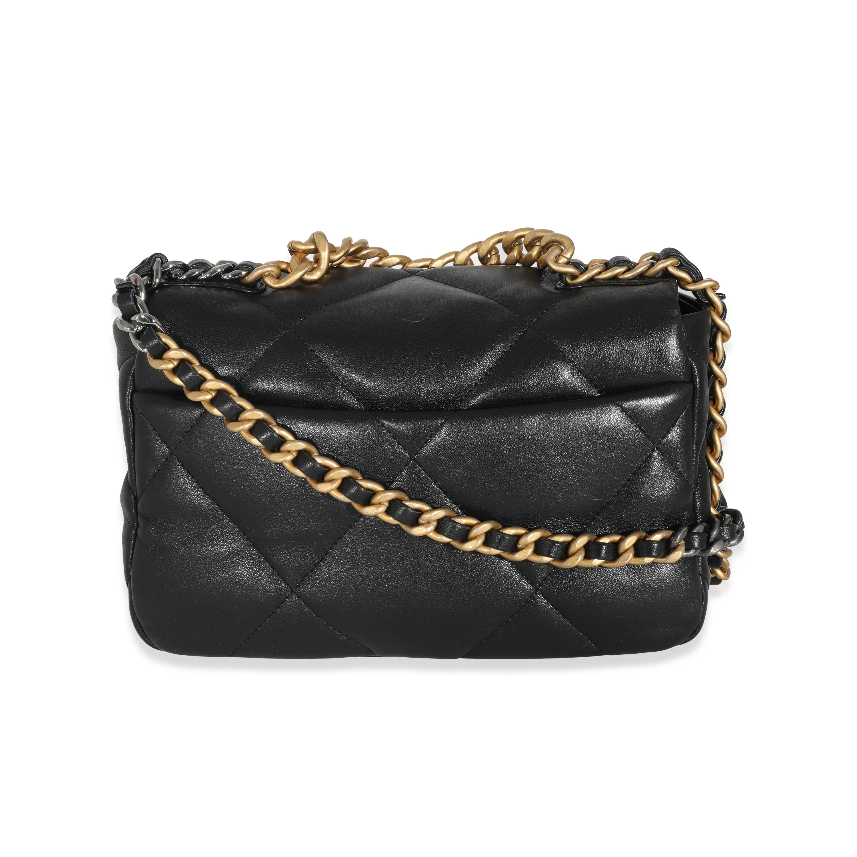 Chanel Black Quilted Leather Medium 19 Flap Bag Medium (assumed) - Image 3