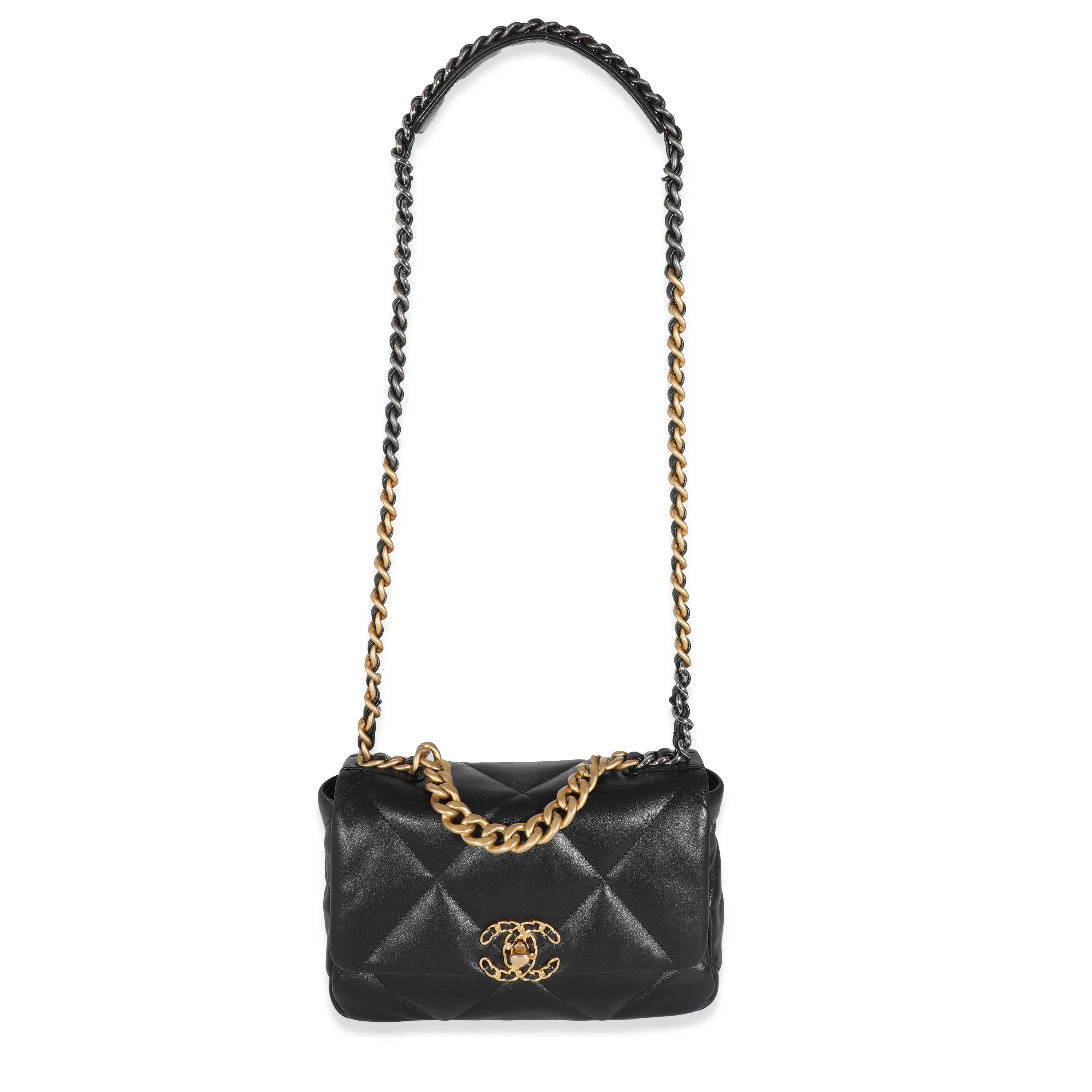 Chanel Black Quilted Leather Medium 19 Flap Bag Medium (assumed) - Image 7