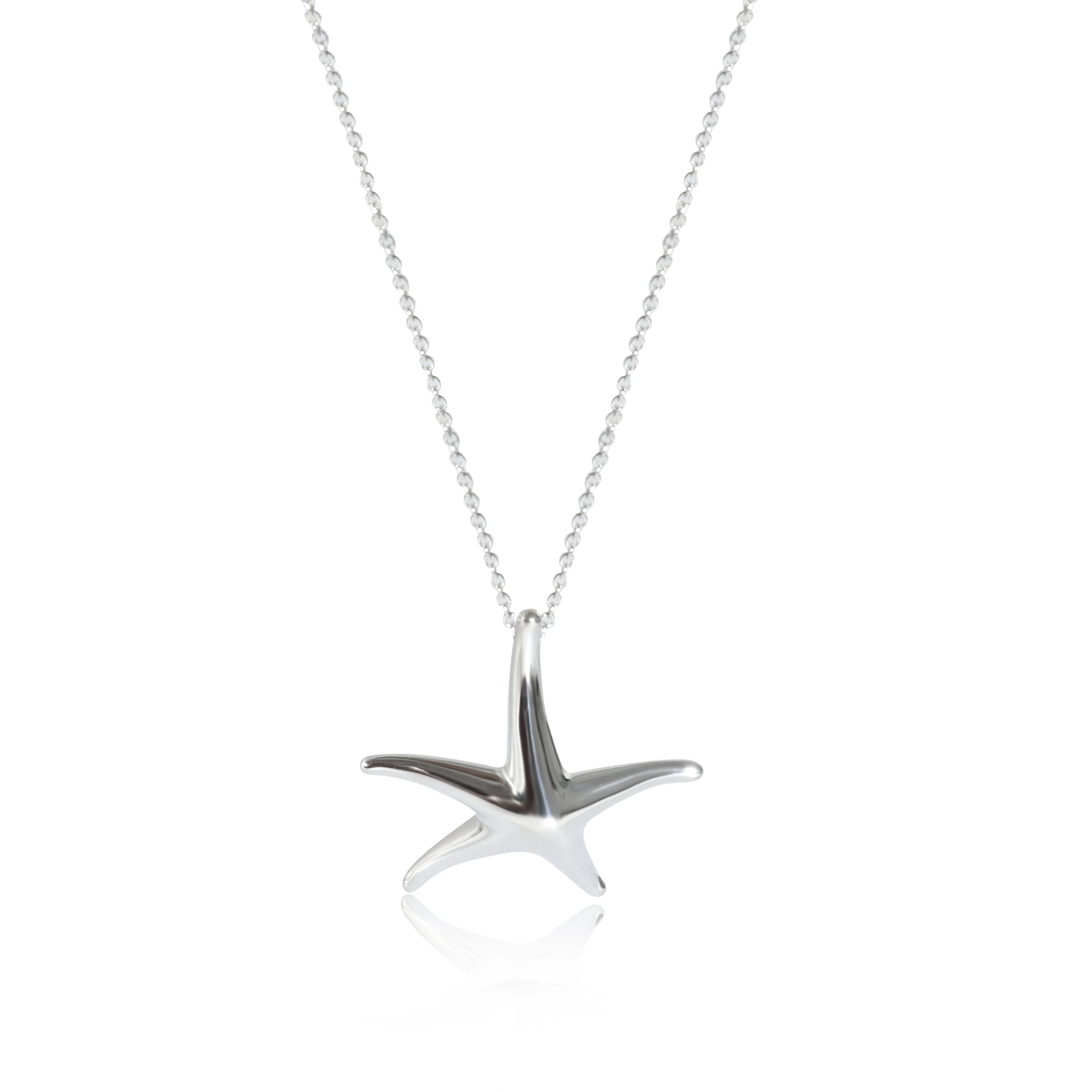 Tiffany & Co. Elsa Peretti Starfish Pendant in Sterling Silver on a Chain