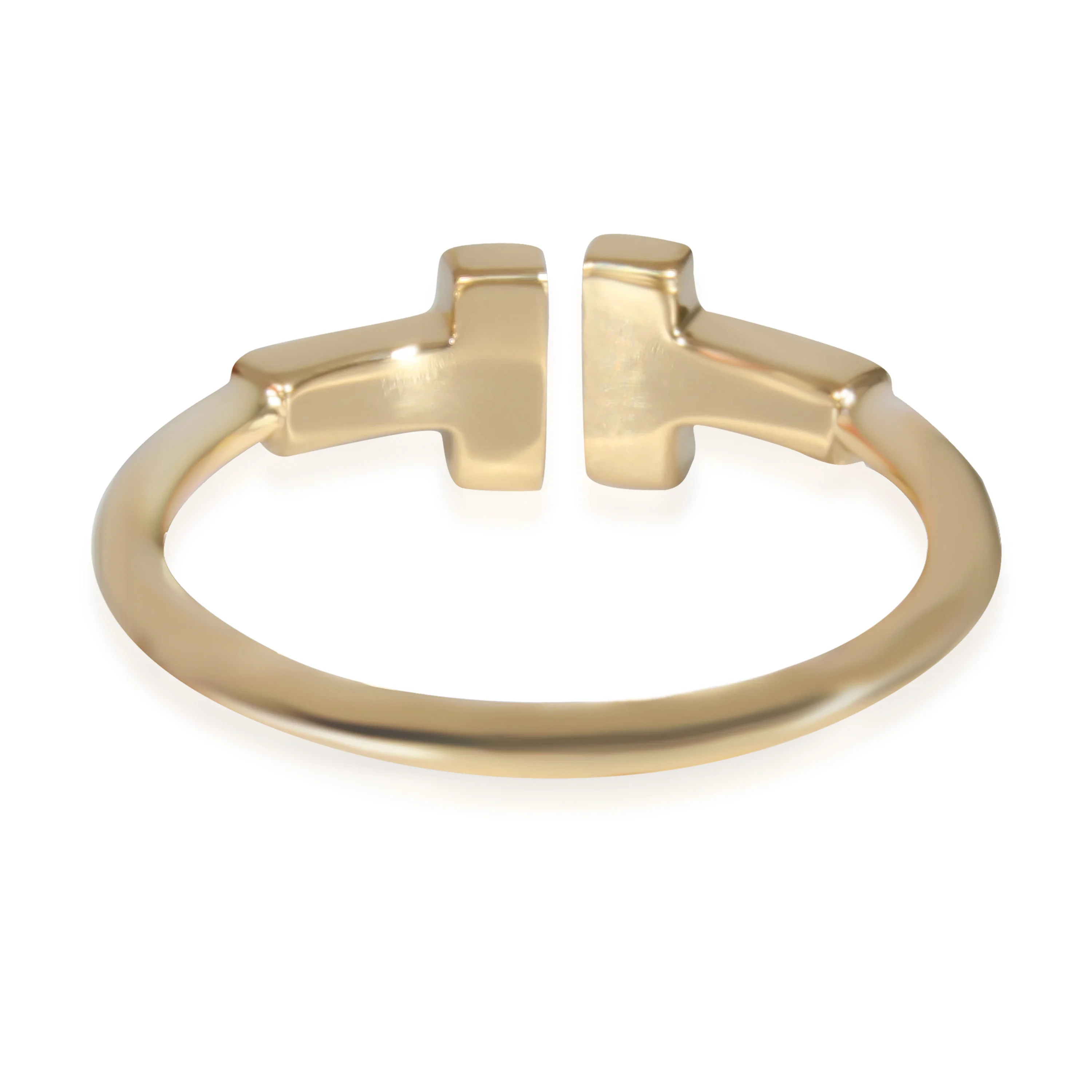 Tiffany & Co. Tiffany T Diamond Wire Ring in 18k Yellow Gold 0.13 CTW - Image 4