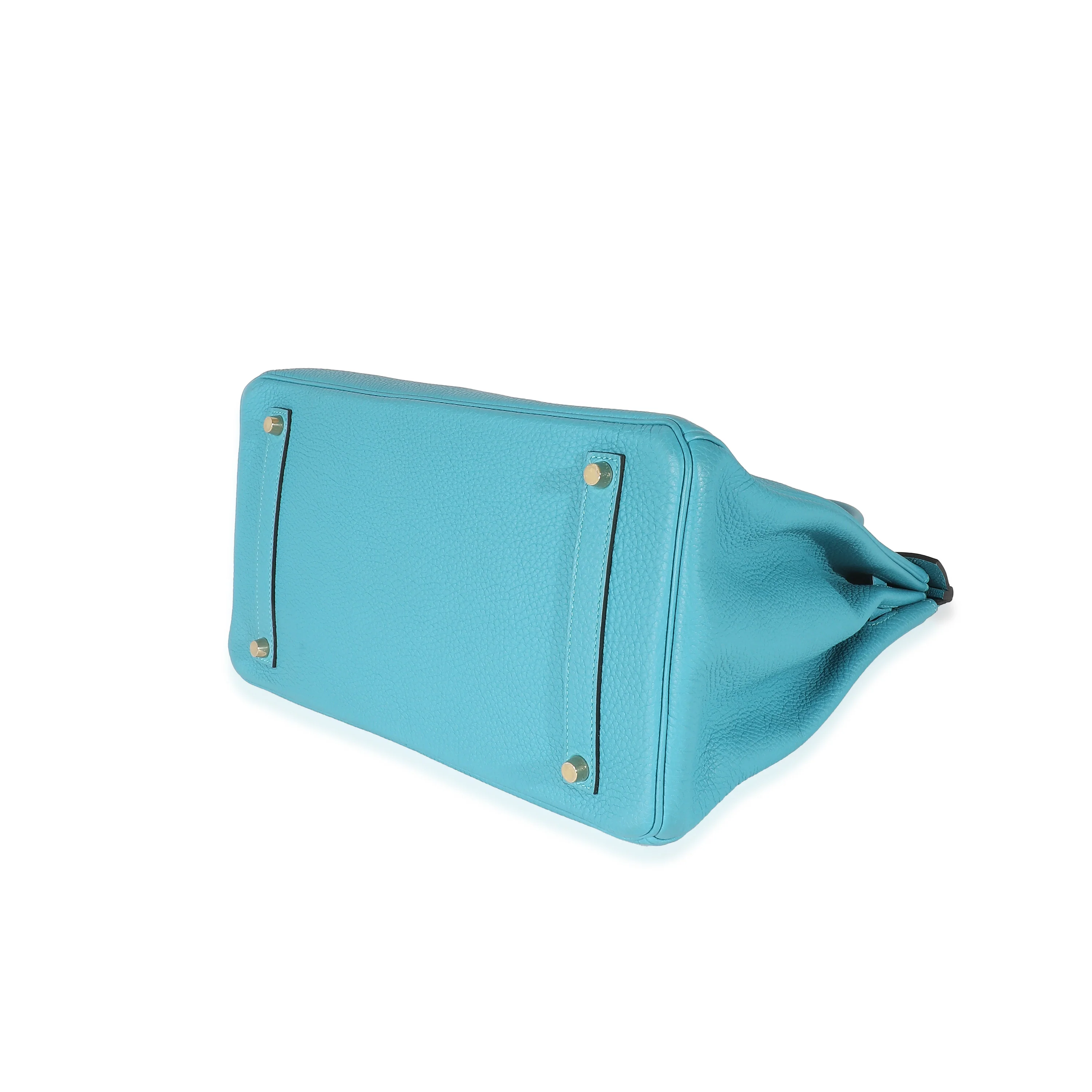 Turquoise Blue Togo Birkin 35 GHW - Image 5