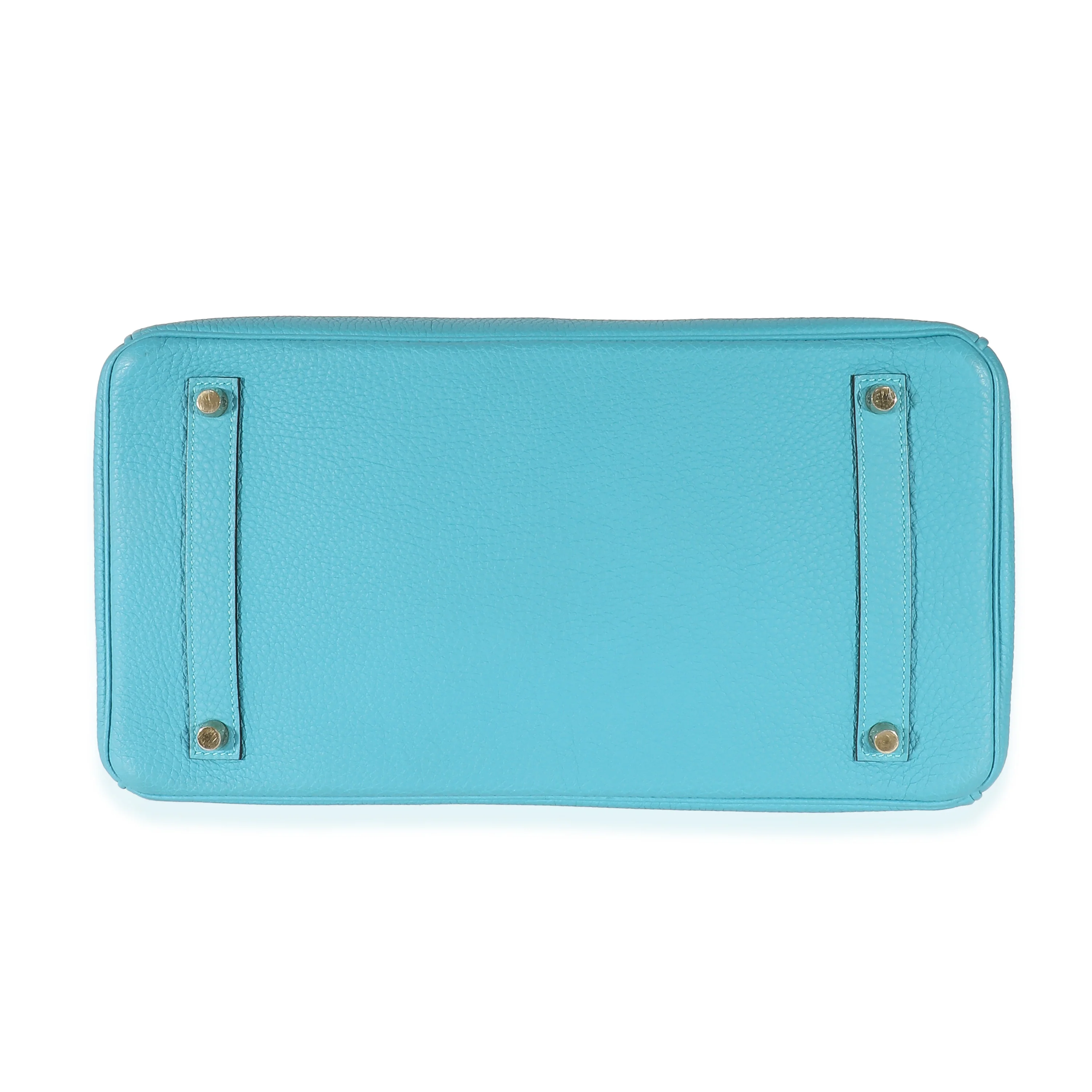 Turquoise Blue Togo Birkin 35 GHW - Image 6