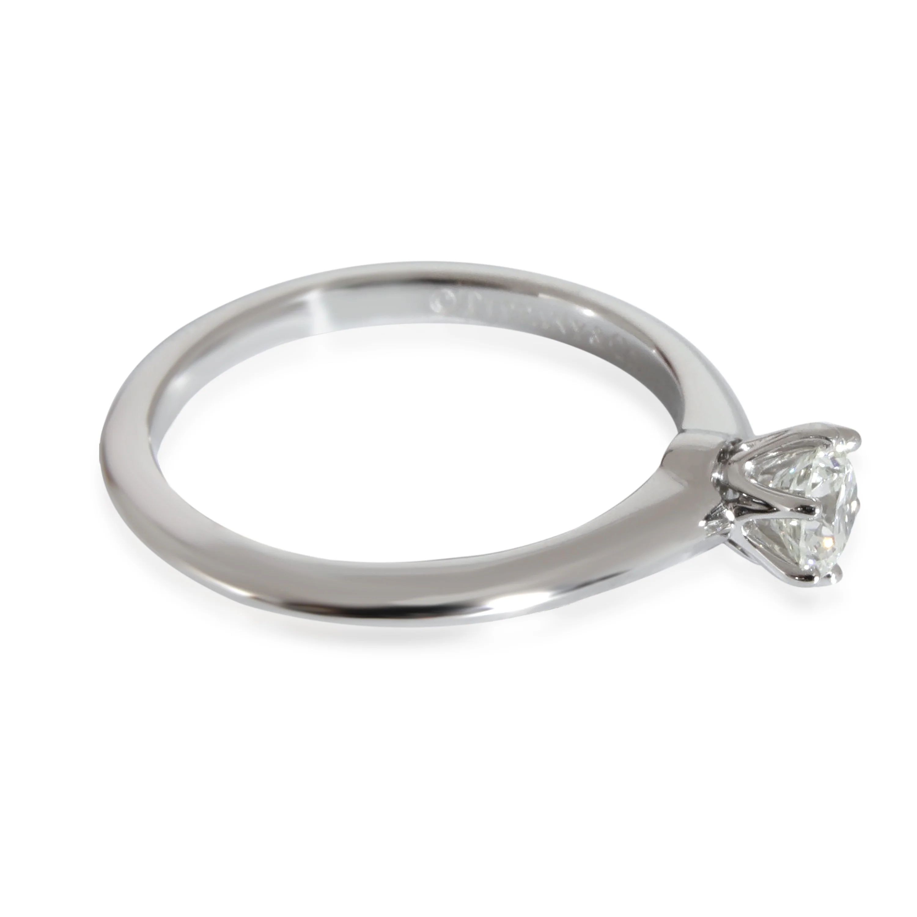 Tiffany & Co. Diamond Solitaire Engagement Ring in Platinum I VS1 0.39 CTW - Image 2