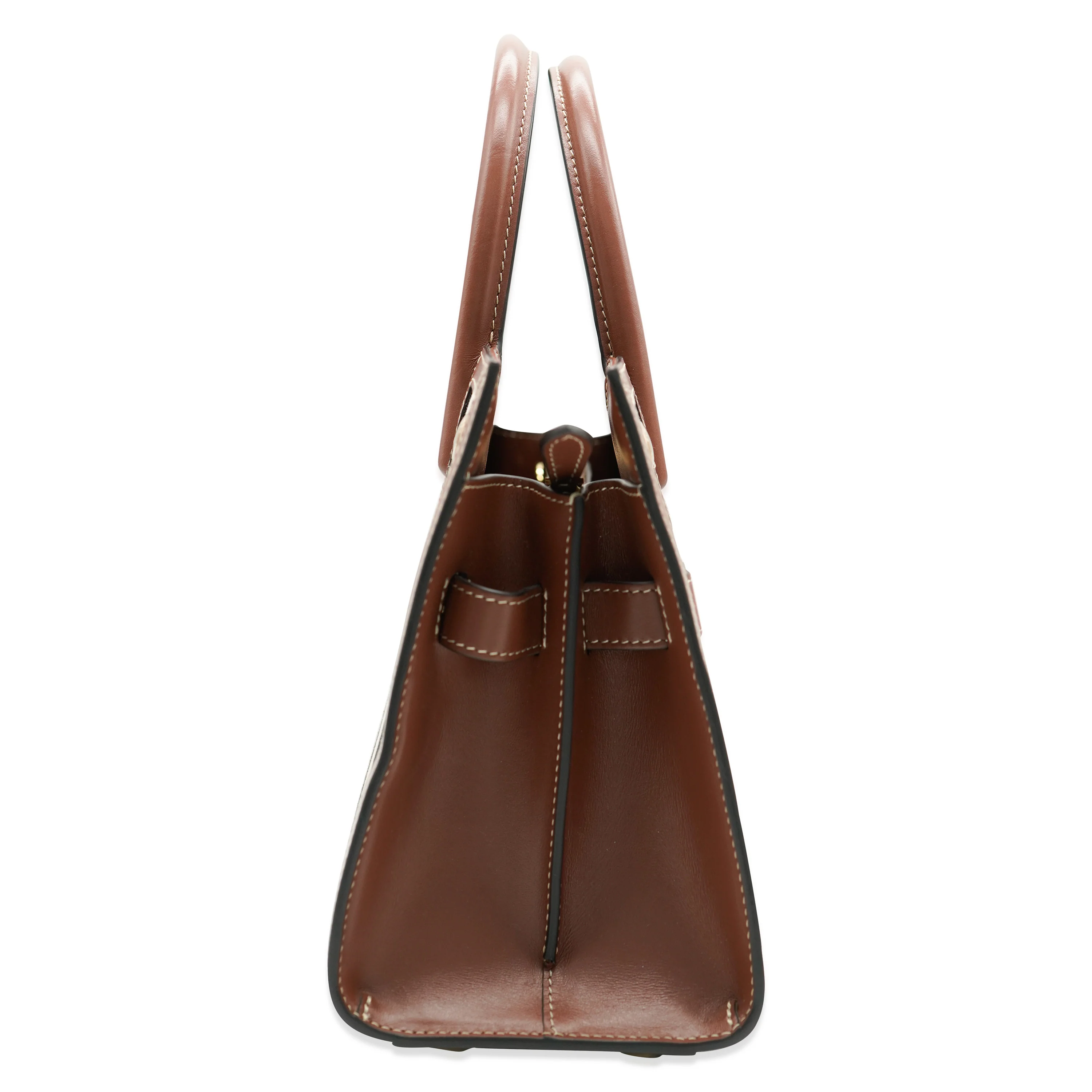 Burberry Vintage Check Mini Two Handle Title Bag - Image 3