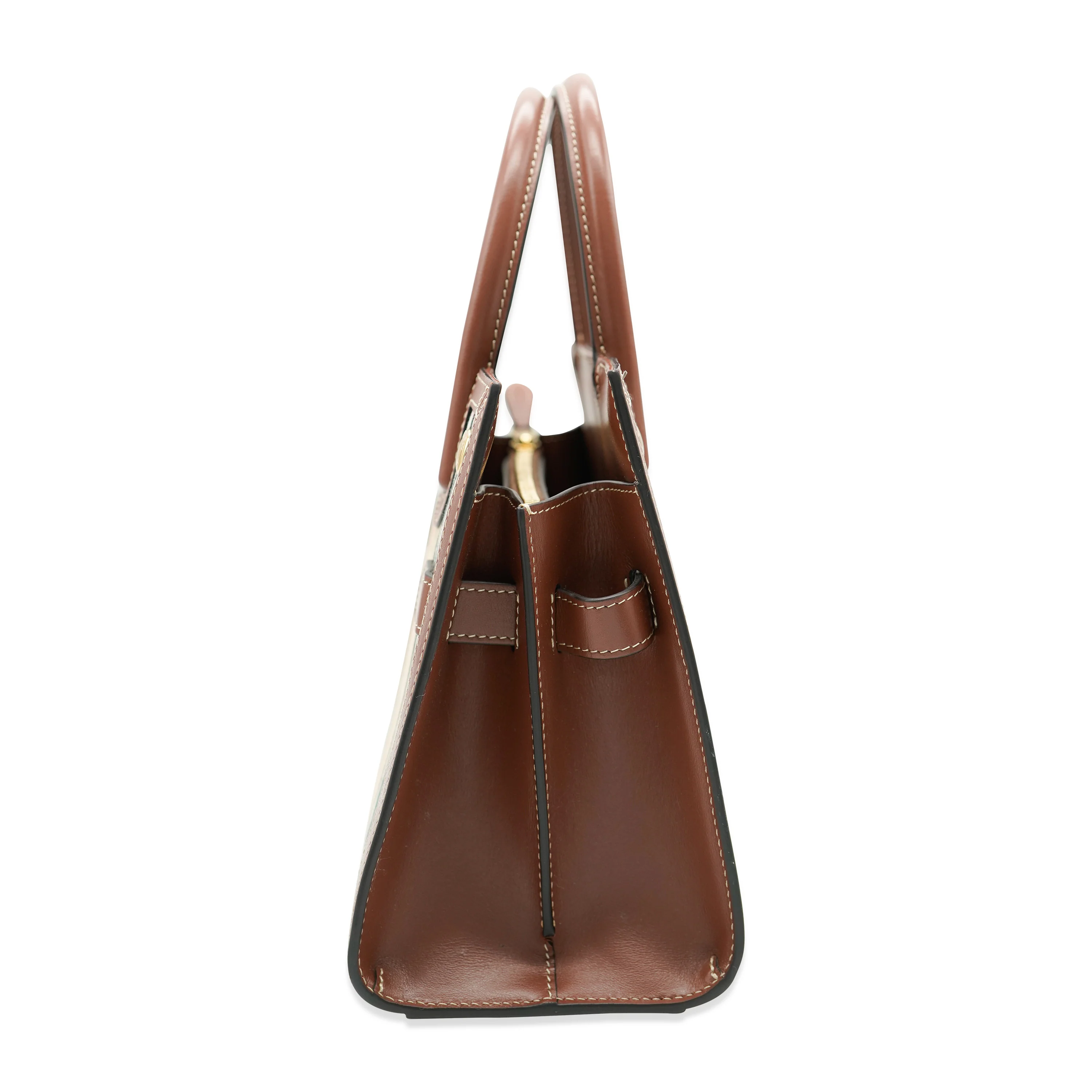 Burberry Vintage Check Mini Two Handle Title Bag - Image 5