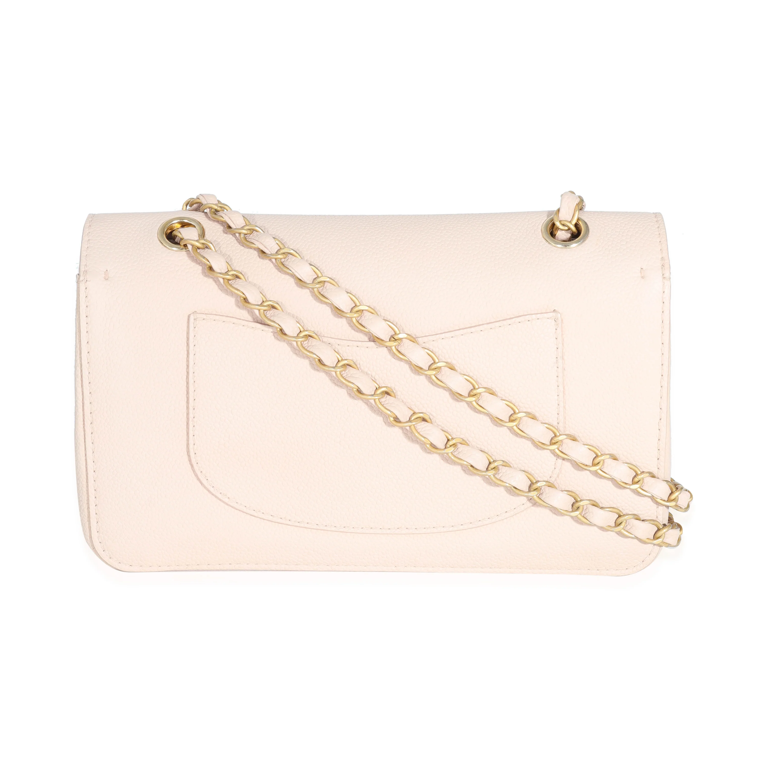 Chanel Beige Caviar Medium Classic Pure Double Flap Bag - Image 3