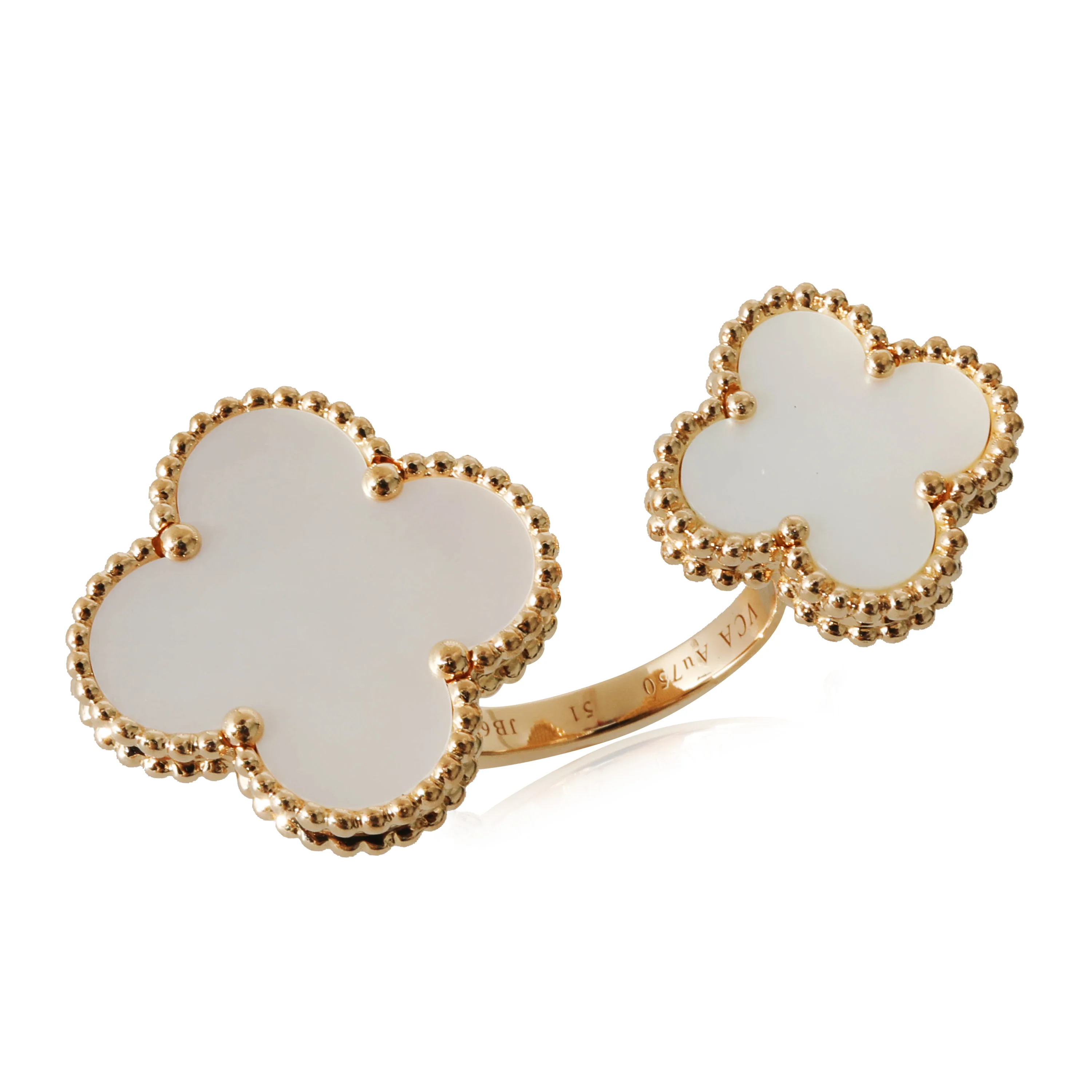Van Cleef & Arpels Magic MOP Alhambra Ring in 18k - Image 3