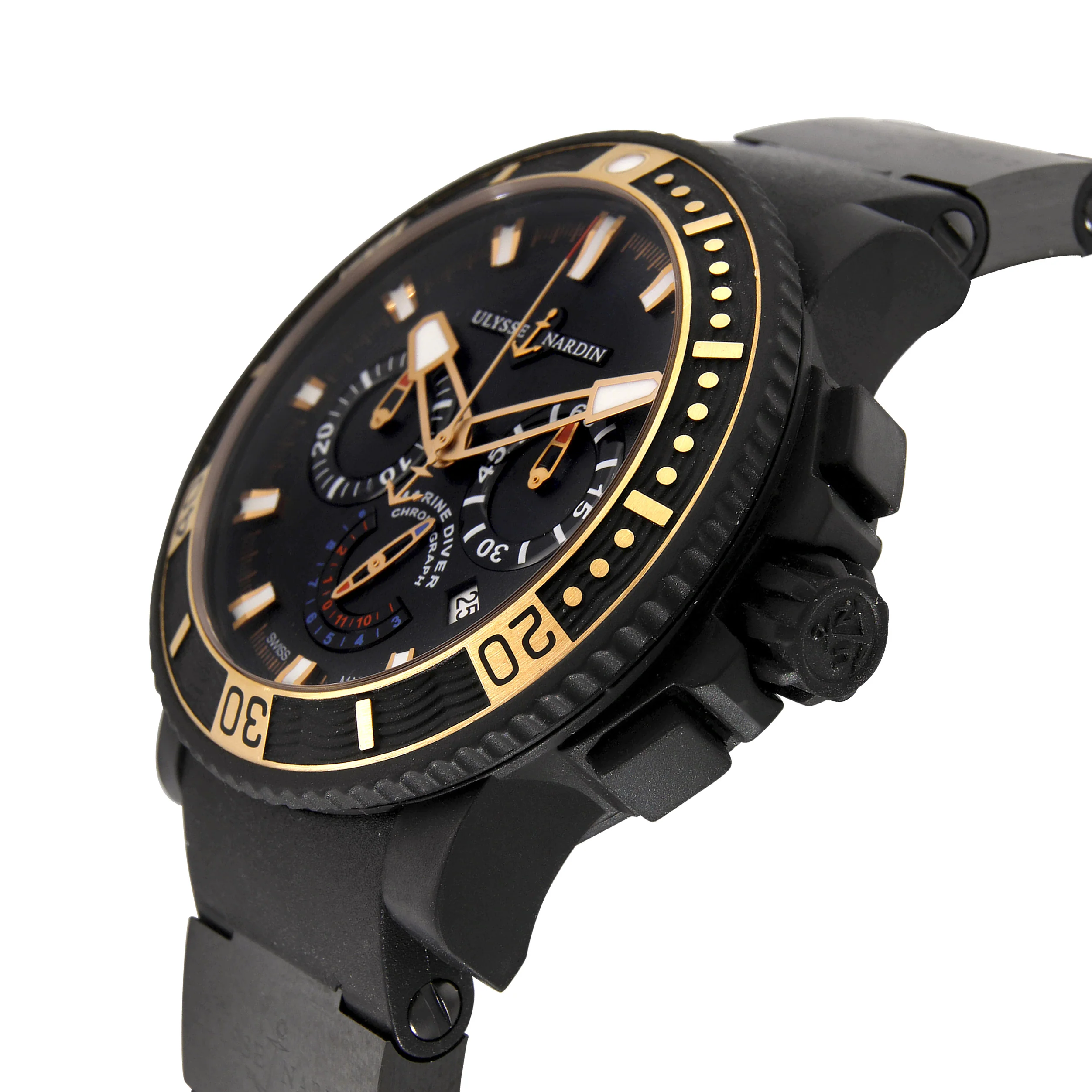 Ulysse Nardin Maxi Marine Dive Black Sea 353-90-3C Mens Watch in Stainless Ste - Image 3