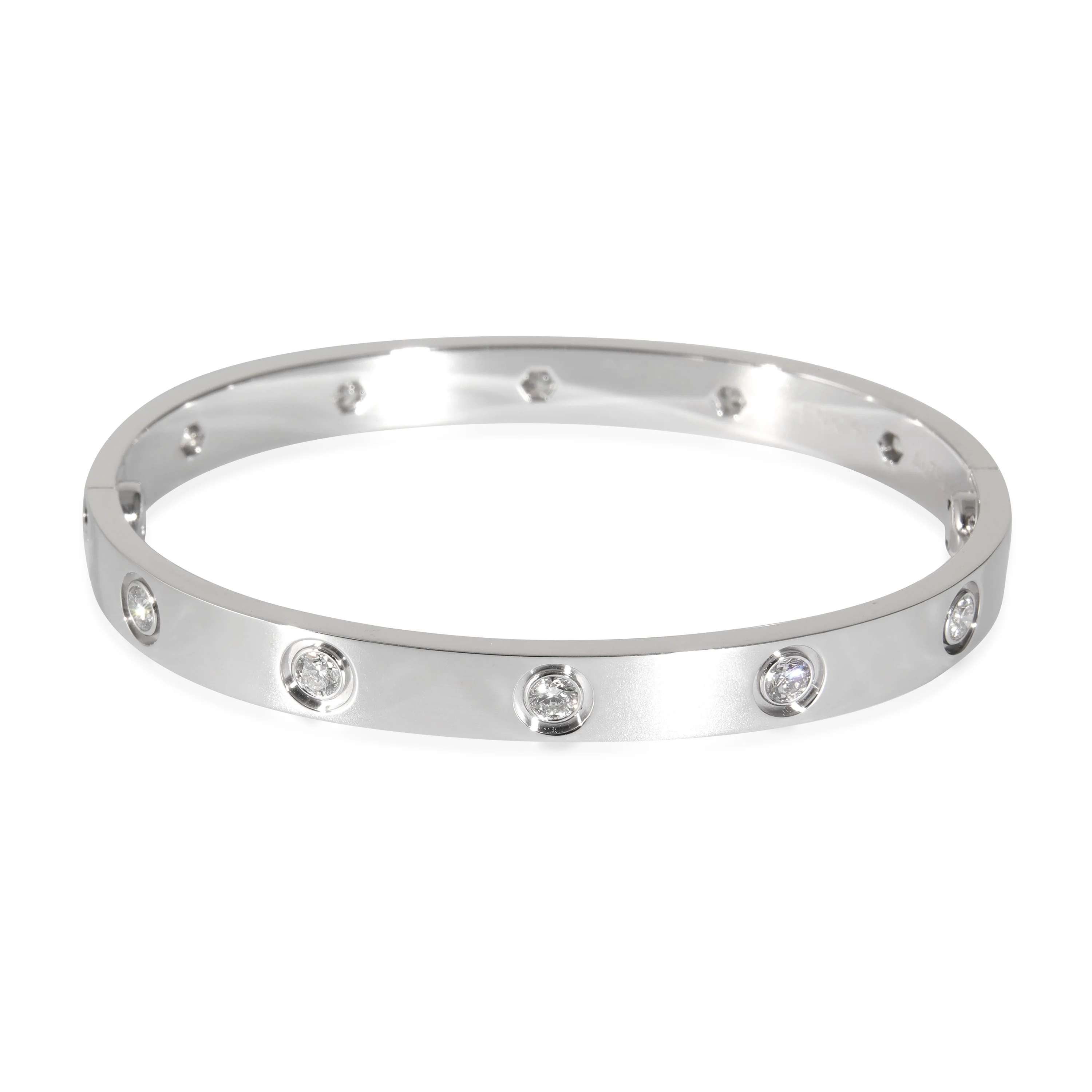 Cartier Love Bracelet, 10 Diamonds (White Gold, Diamonds) - Image 4
