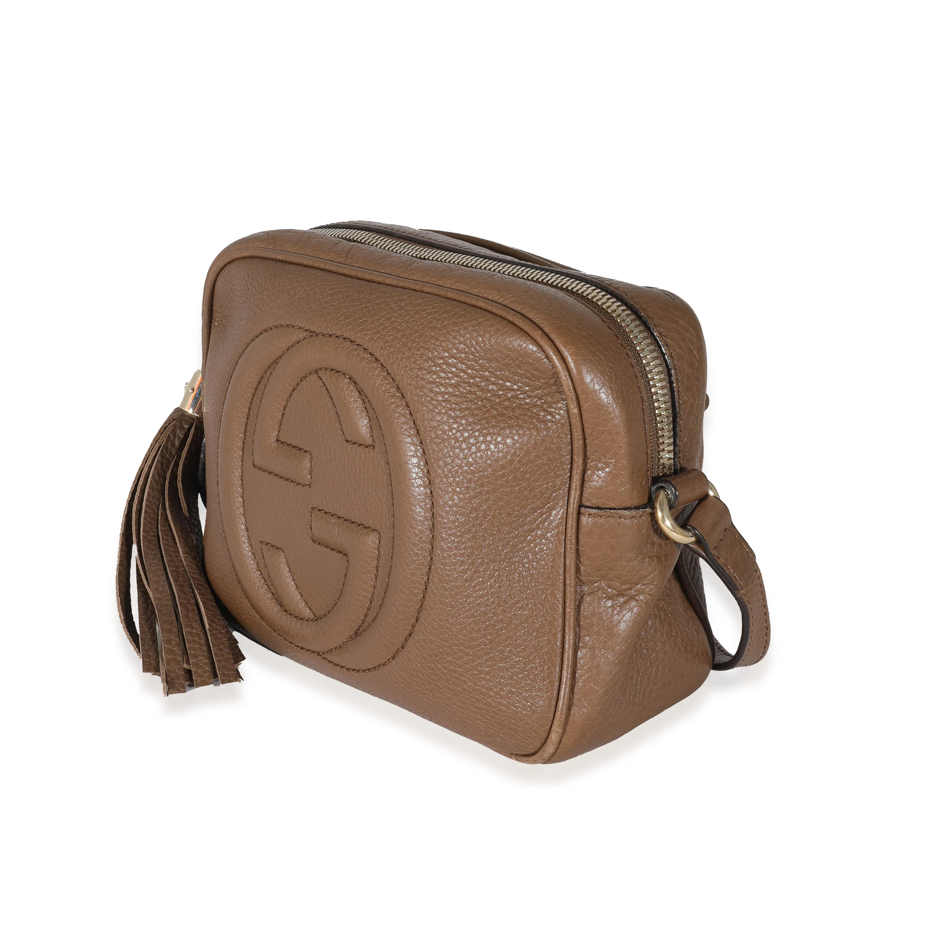 Gucci Brown Pebbled Leather Soho Disco Bag - Image 2
