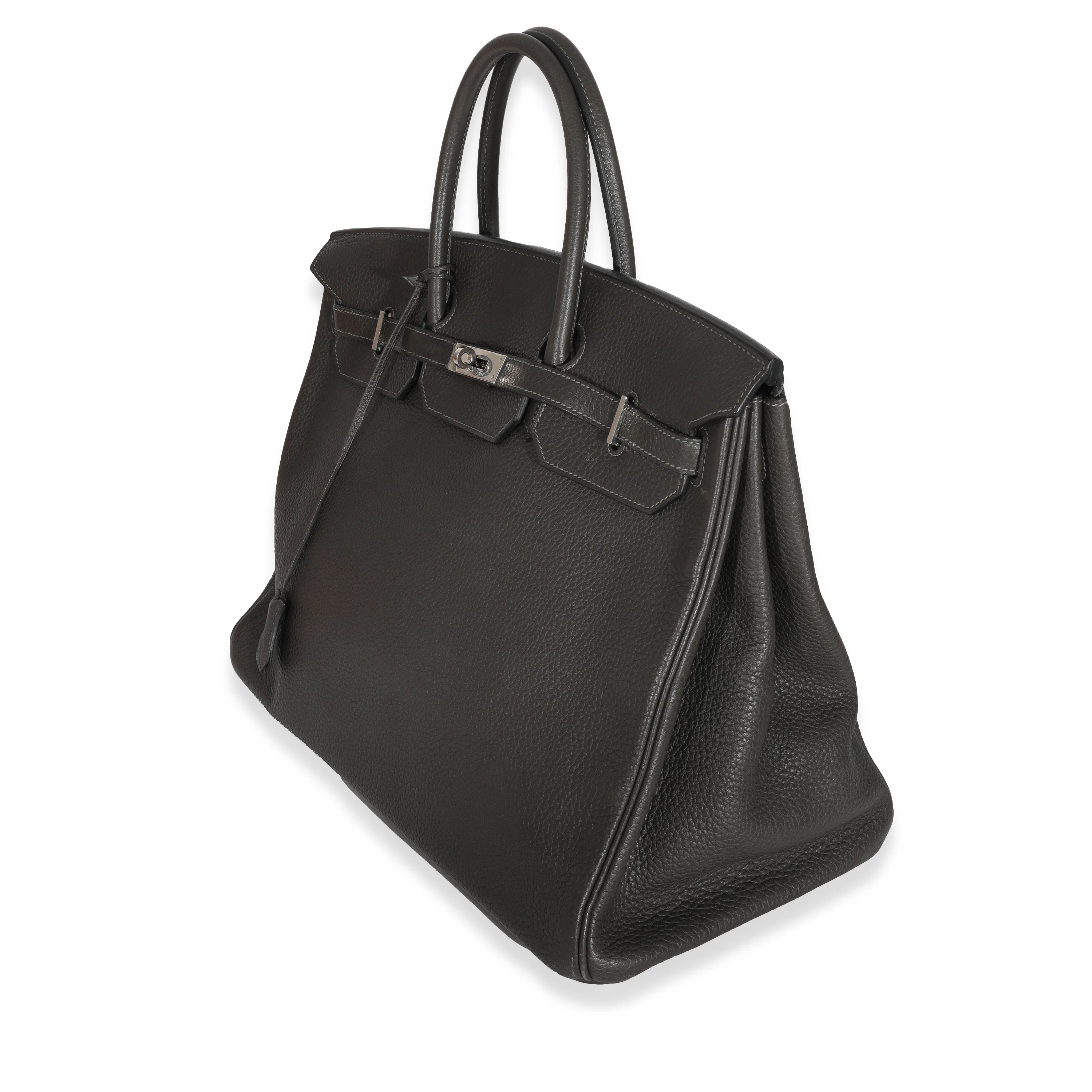 Hermès Graphite Clemence Birkin 40 PHW - Image 2