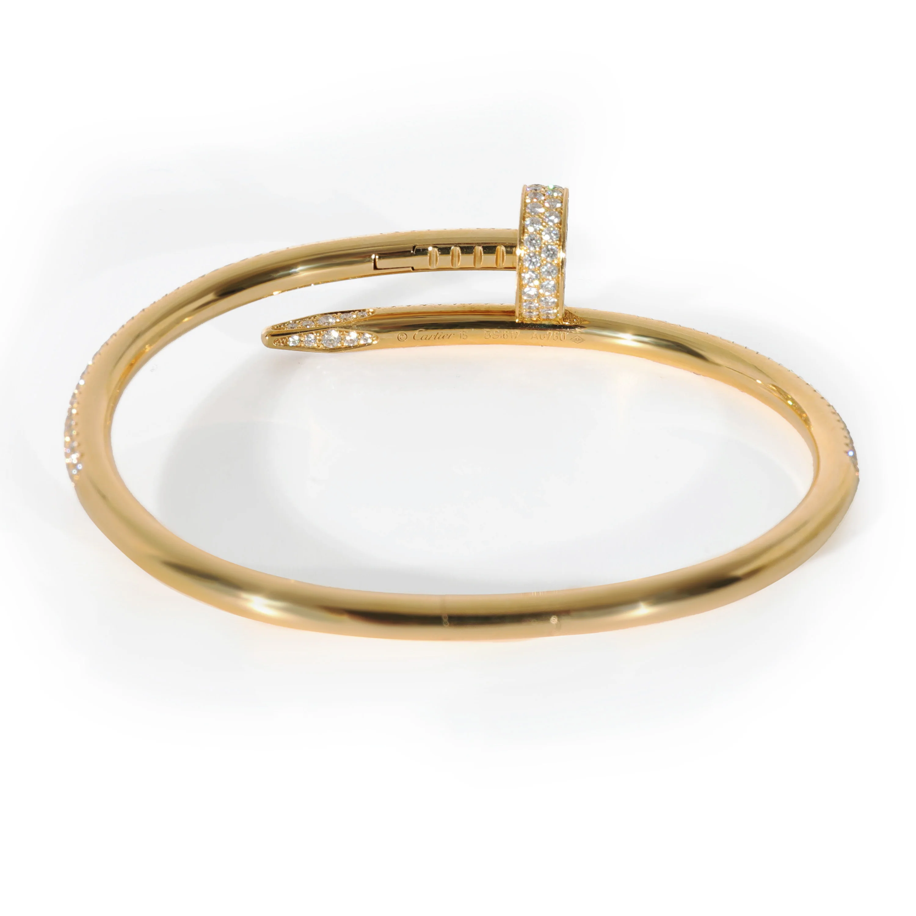 Juste Un Clou Bracelet (Yellow Gold, Diamonds) - Image 4