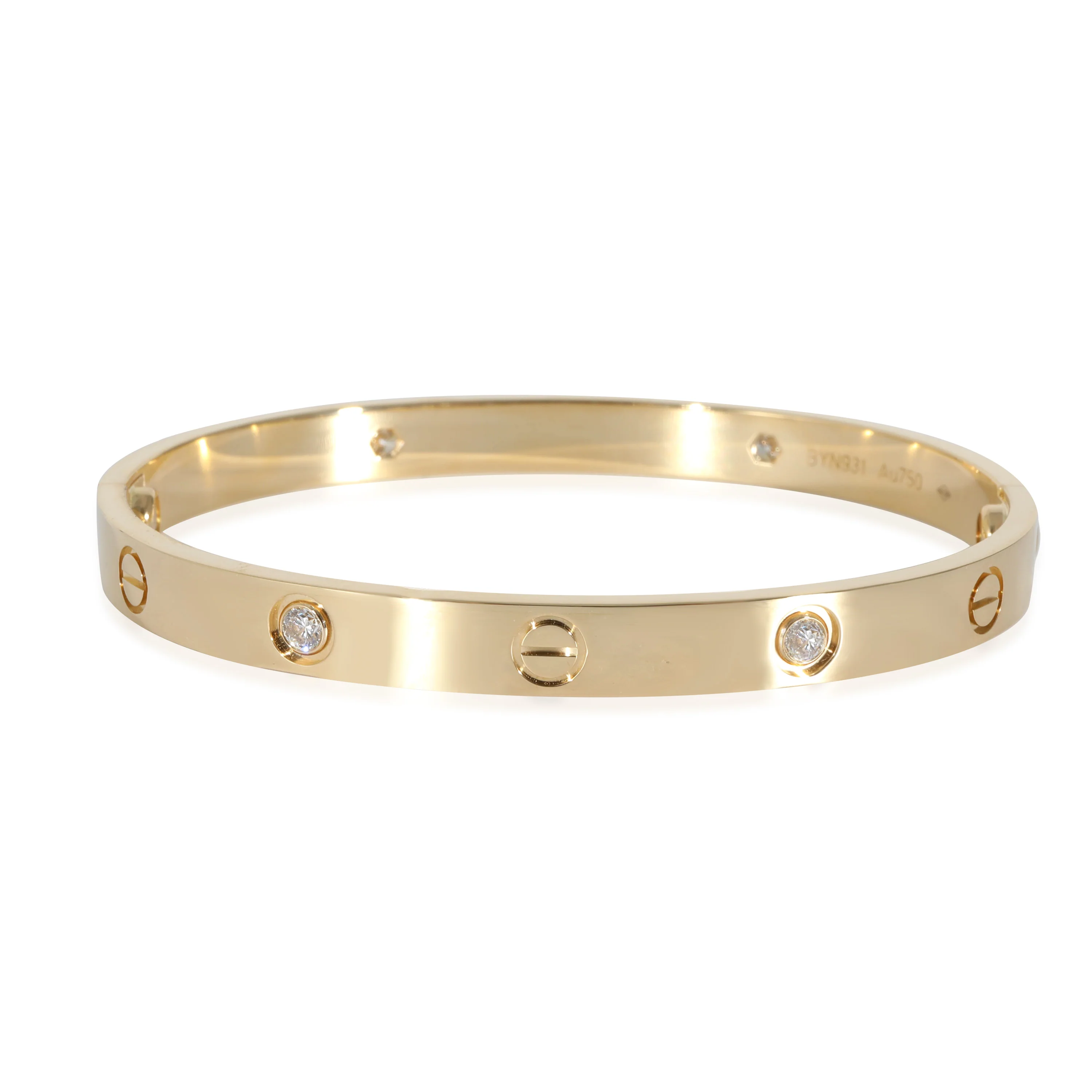 Cartier Love Bracelet, 4 Diamonds (Yellow Gold, Diamonds) - Image 4