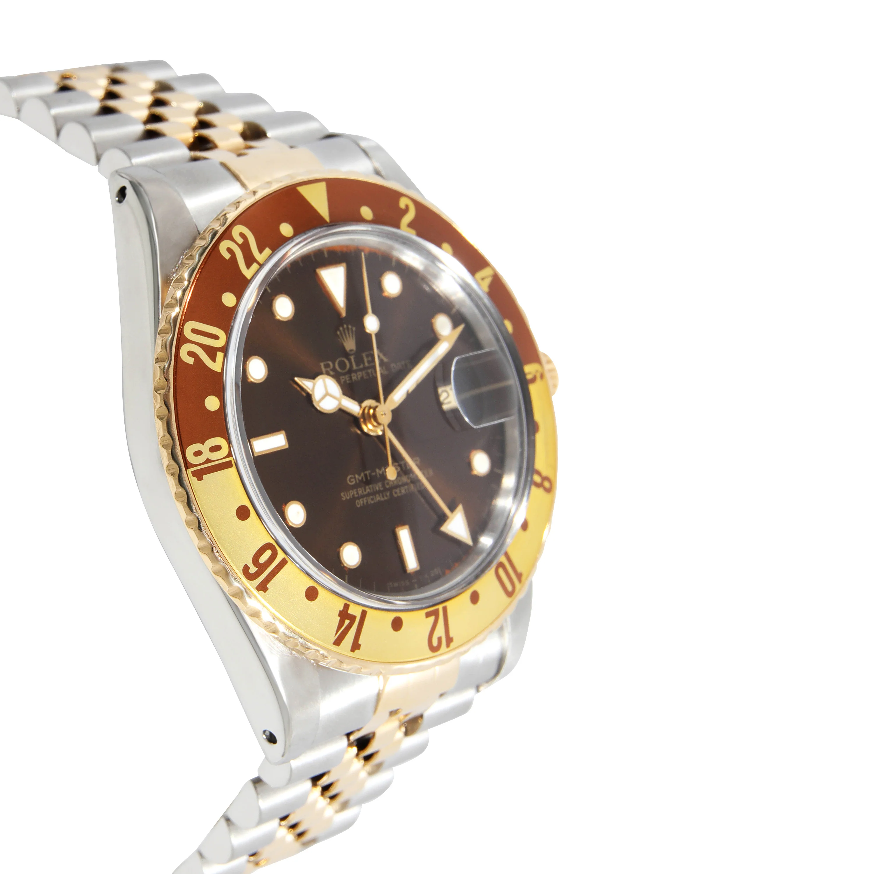 Rolex GMT-Master 16573 Mens Watch in 18kt Stainless Steel/Yellow Gold - Image 2