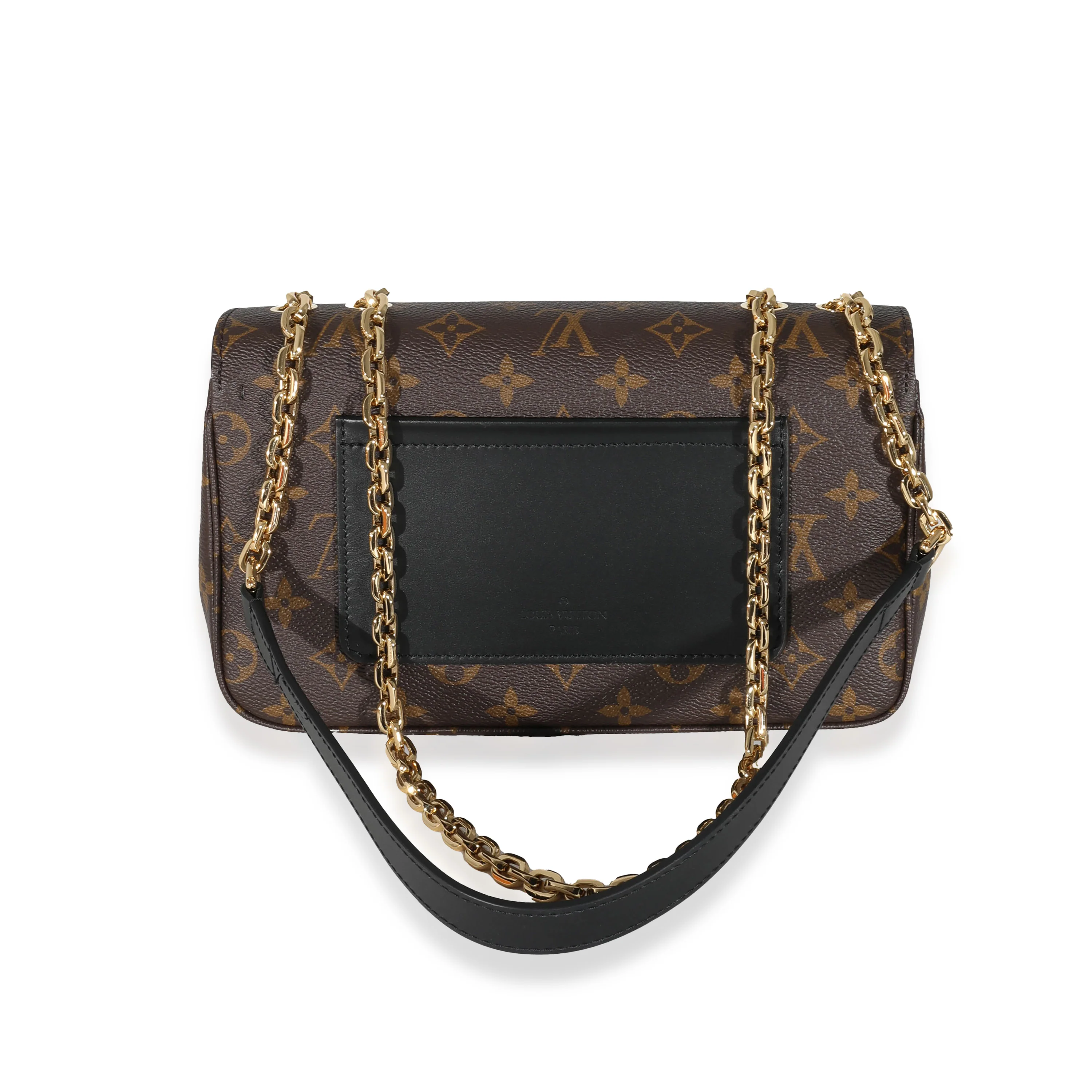 Louis Vuitton Black Leather Monogram Canvas Marceau Bag - Image 3