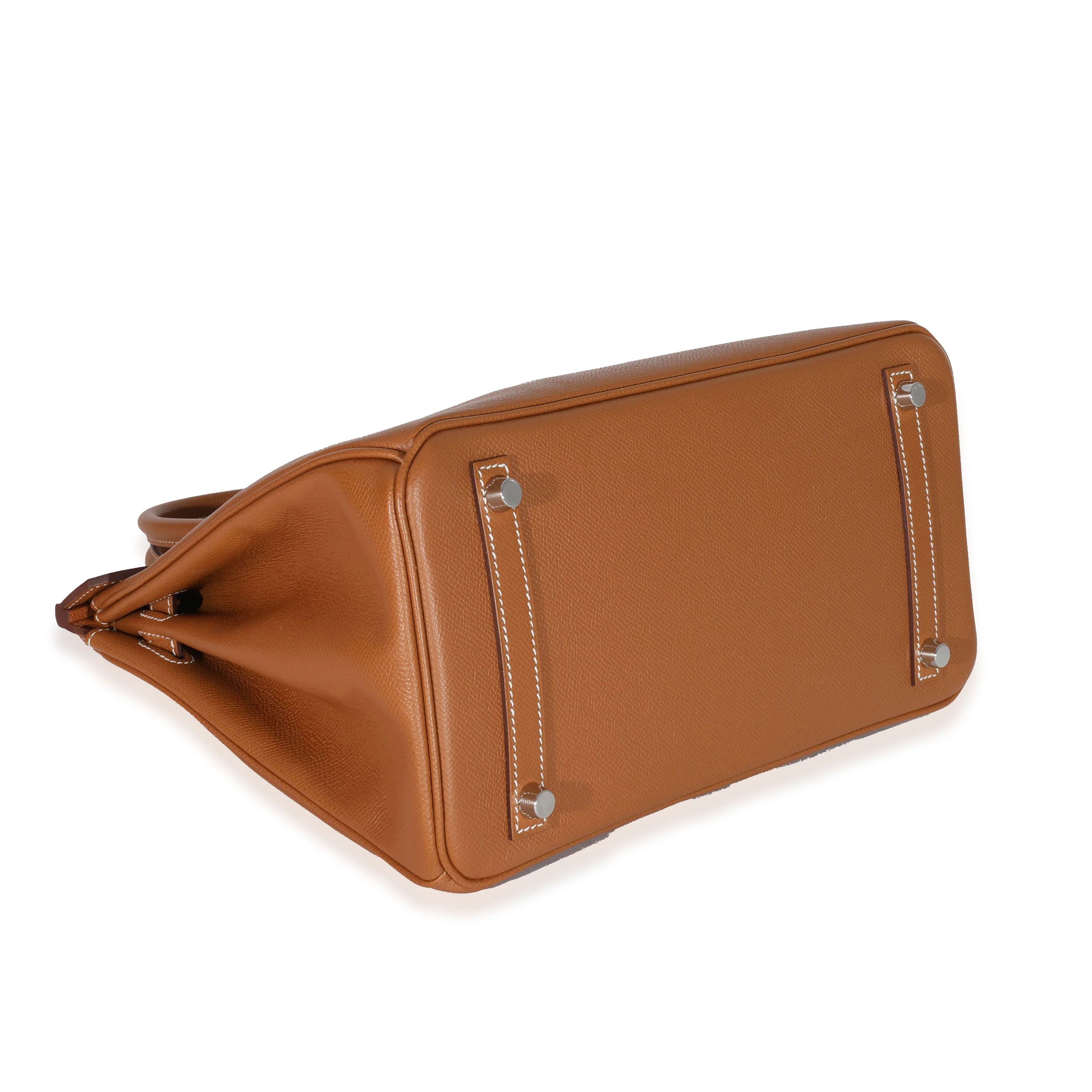 Gold Epsom Birkin 30 PHW - Image 6