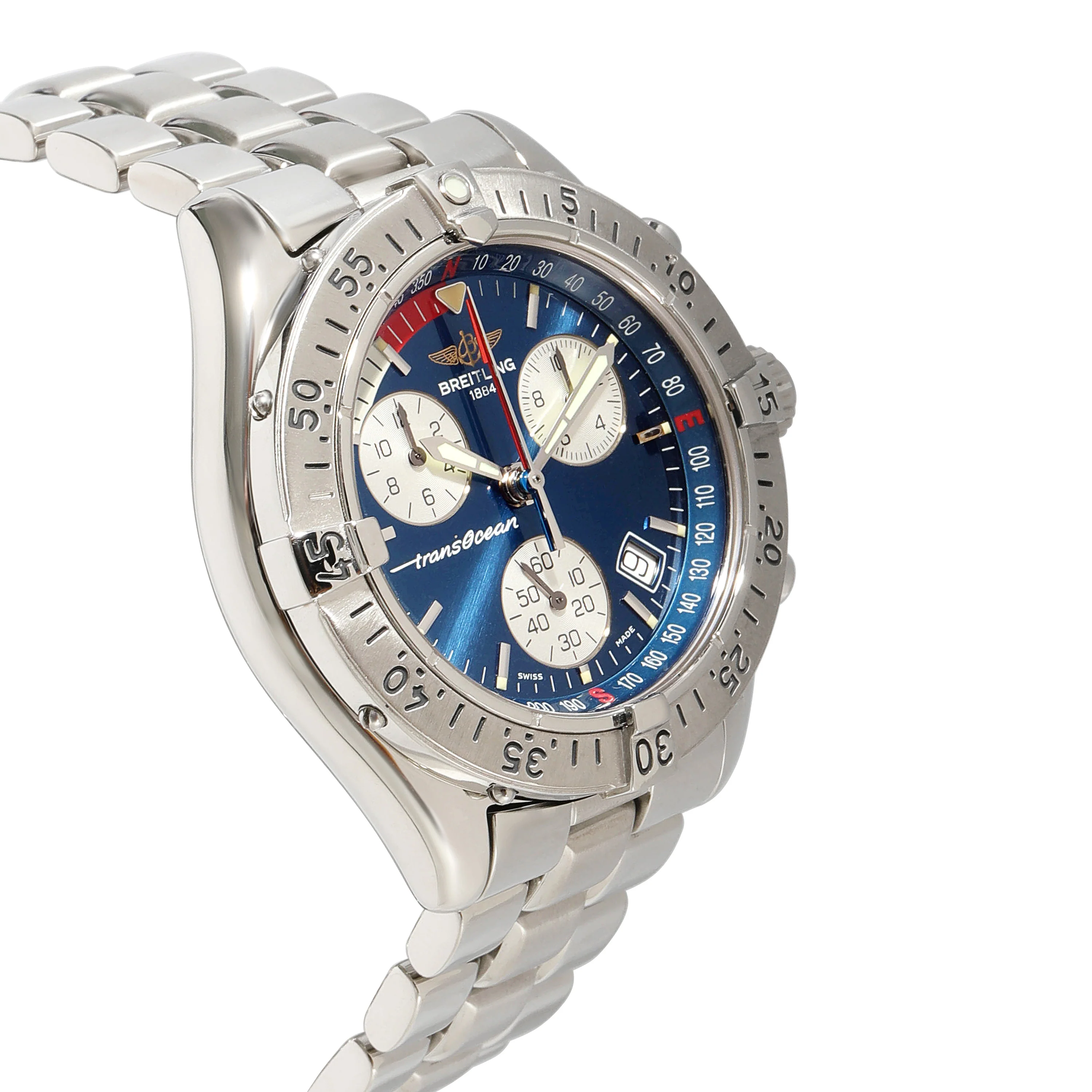 Breitling Transocean Chrono A53340 Mens Watch in Stainless Steel - Image 2