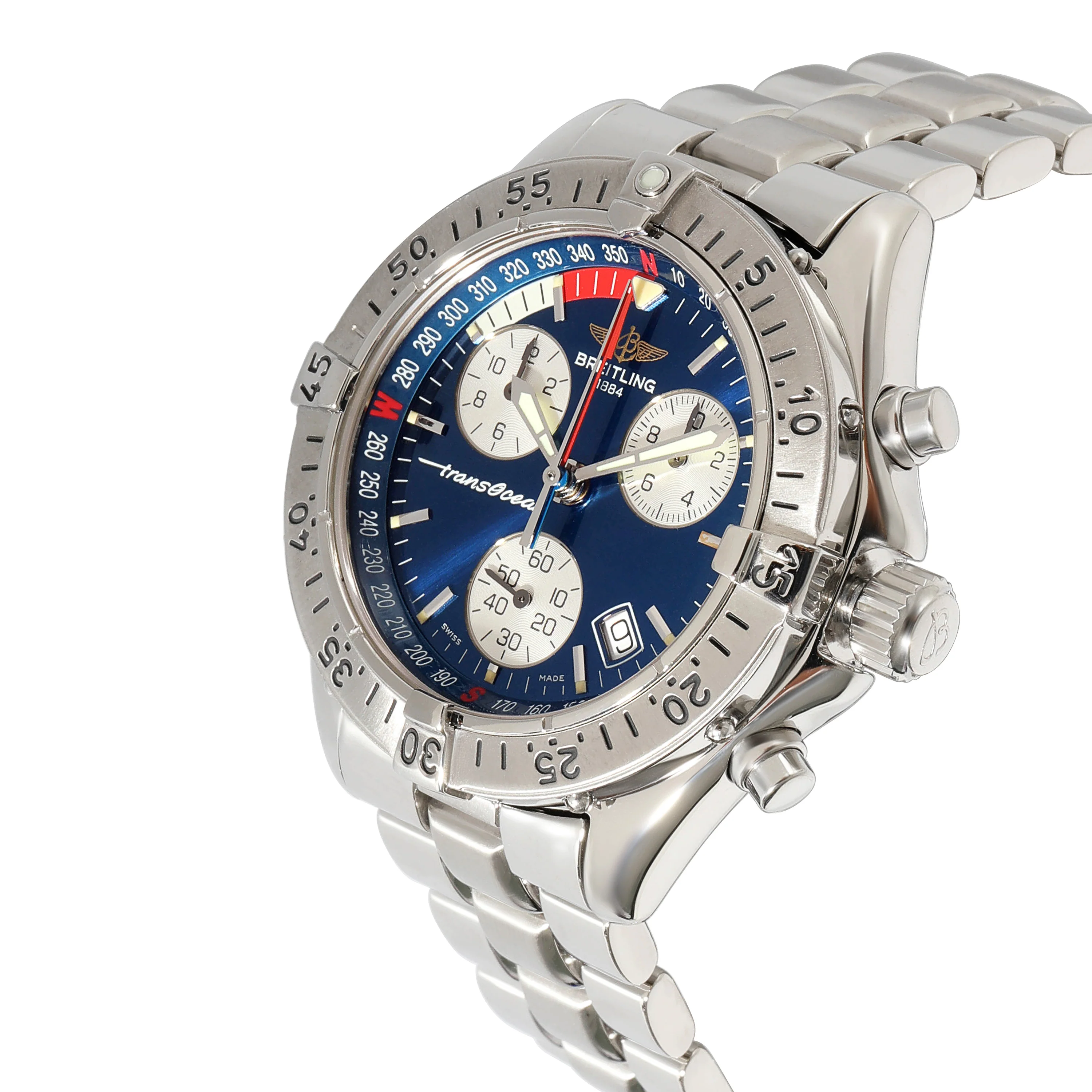 Breitling Transocean Chrono A53340 Mens Watch in Stainless Steel - Image 3