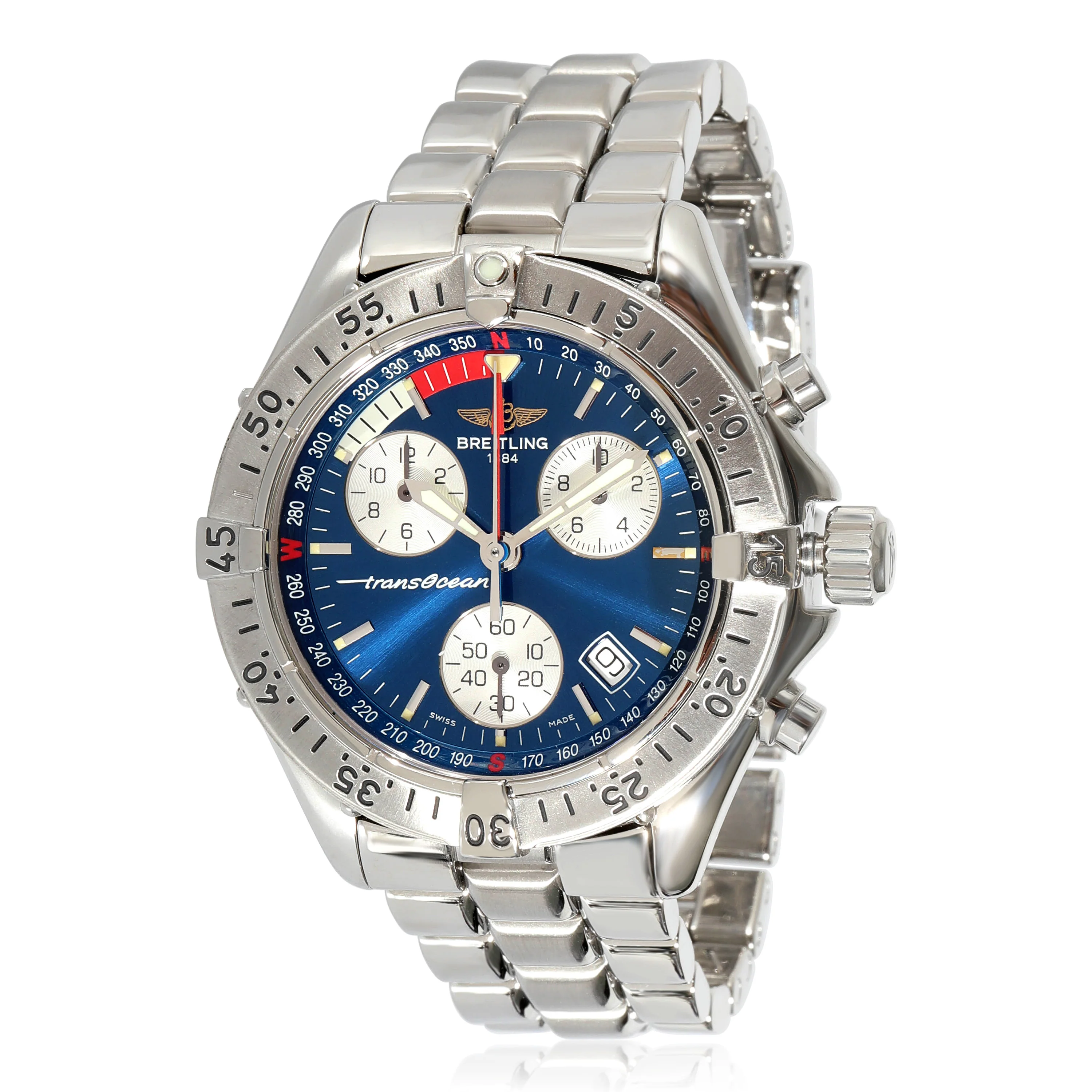 Breitling Transocean Chrono A53340 Mens Watch in Stainless Steel - Image 5