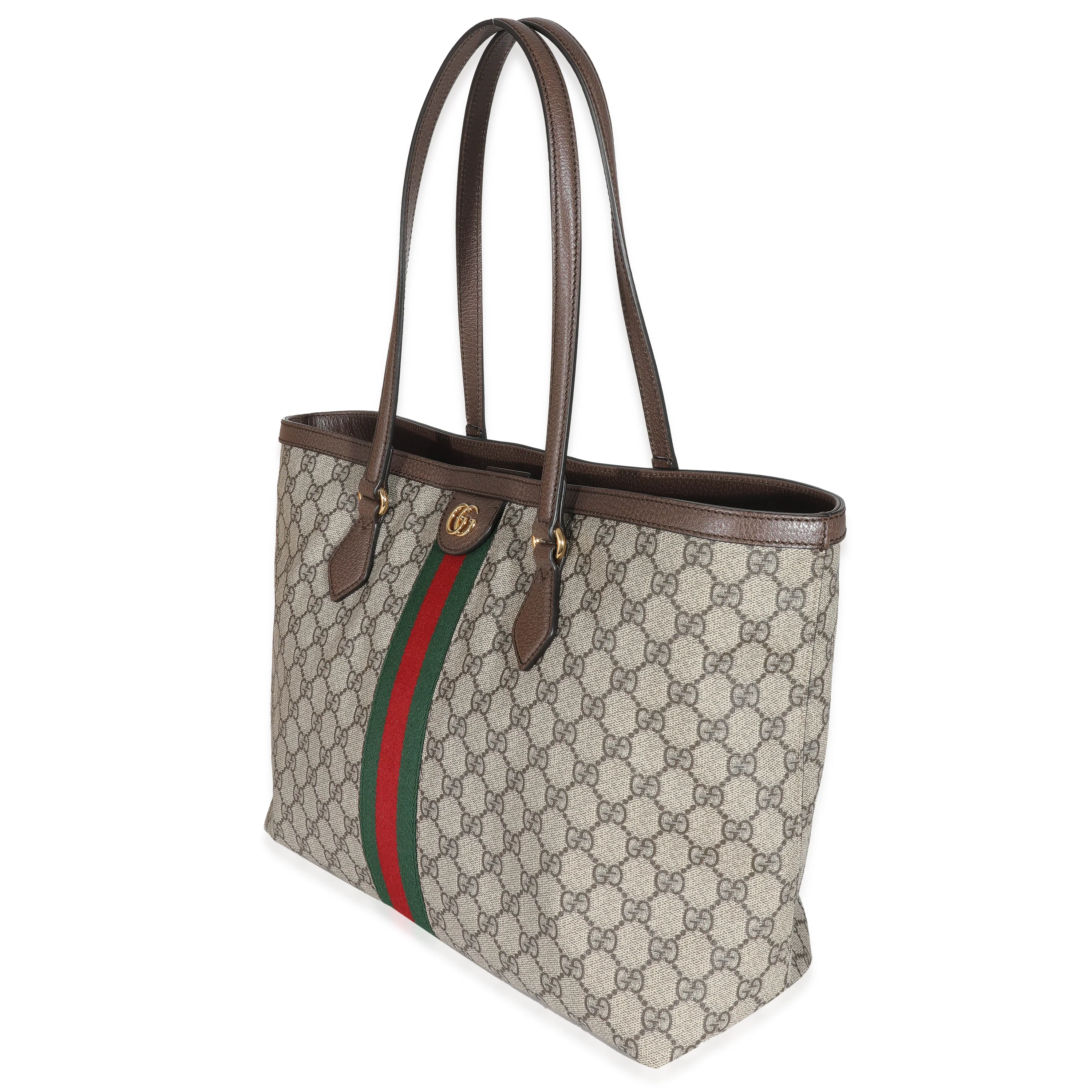 Gucci Beige GG Canvas Medium Ophidia Tote - Image 2