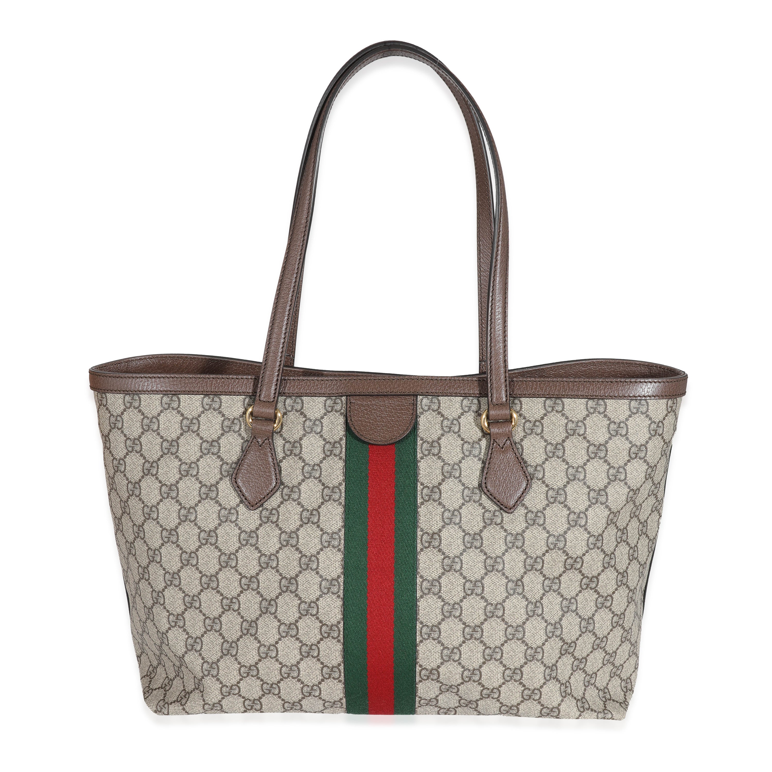 Gucci Beige GG Canvas Medium Ophidia Tote - Image 3