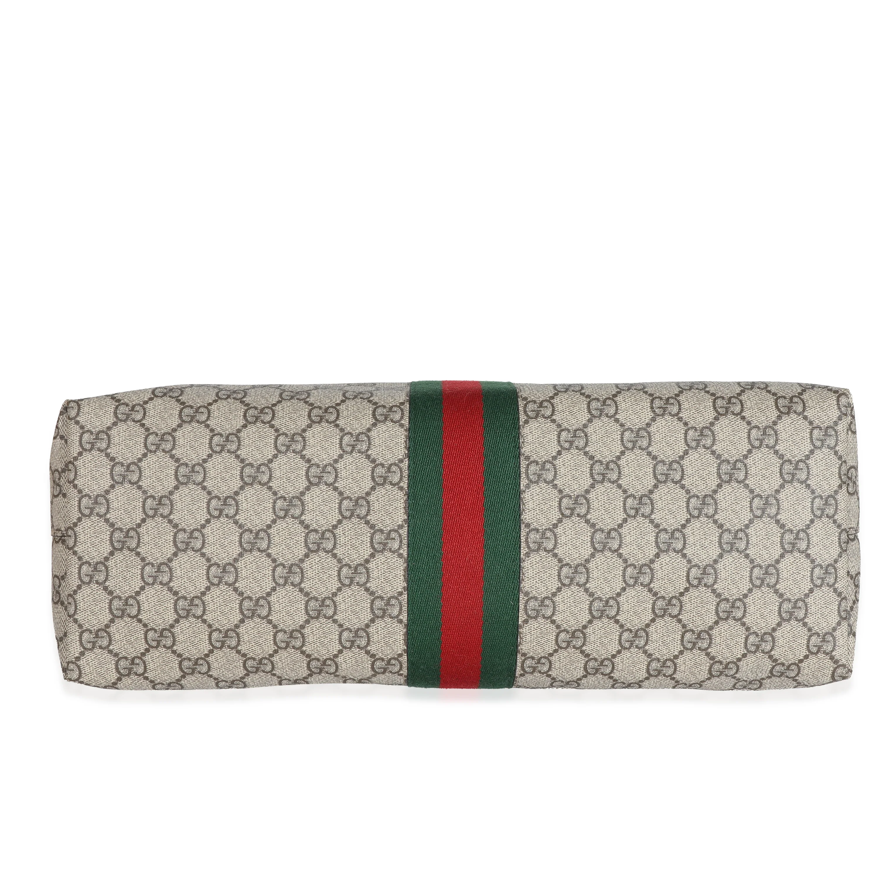 Gucci Beige GG Canvas Medium Ophidia Tote - Image 4