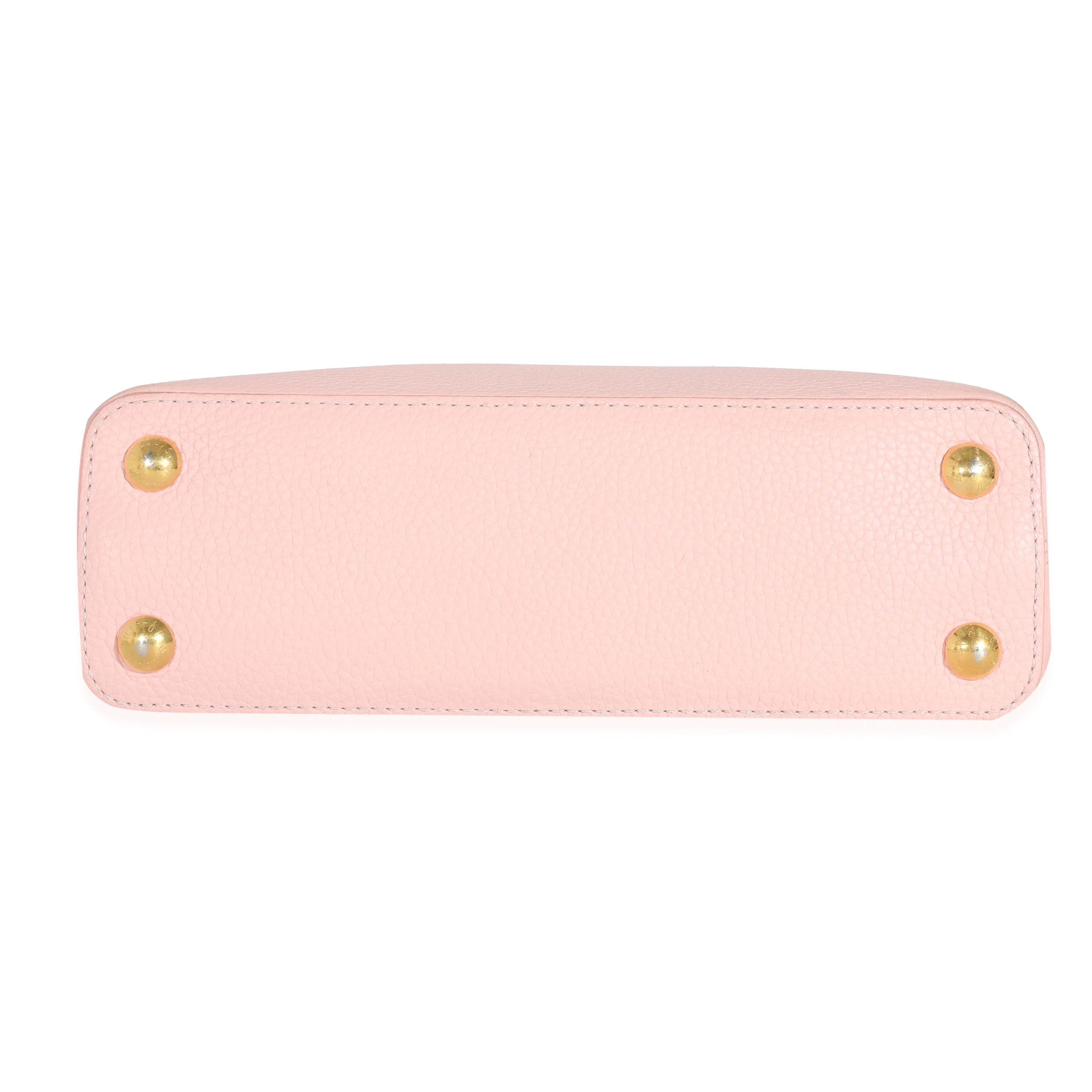 Louis Vuitton Bubble Gum Pink Taurillon Scrunchie Capucines BB - Image 5