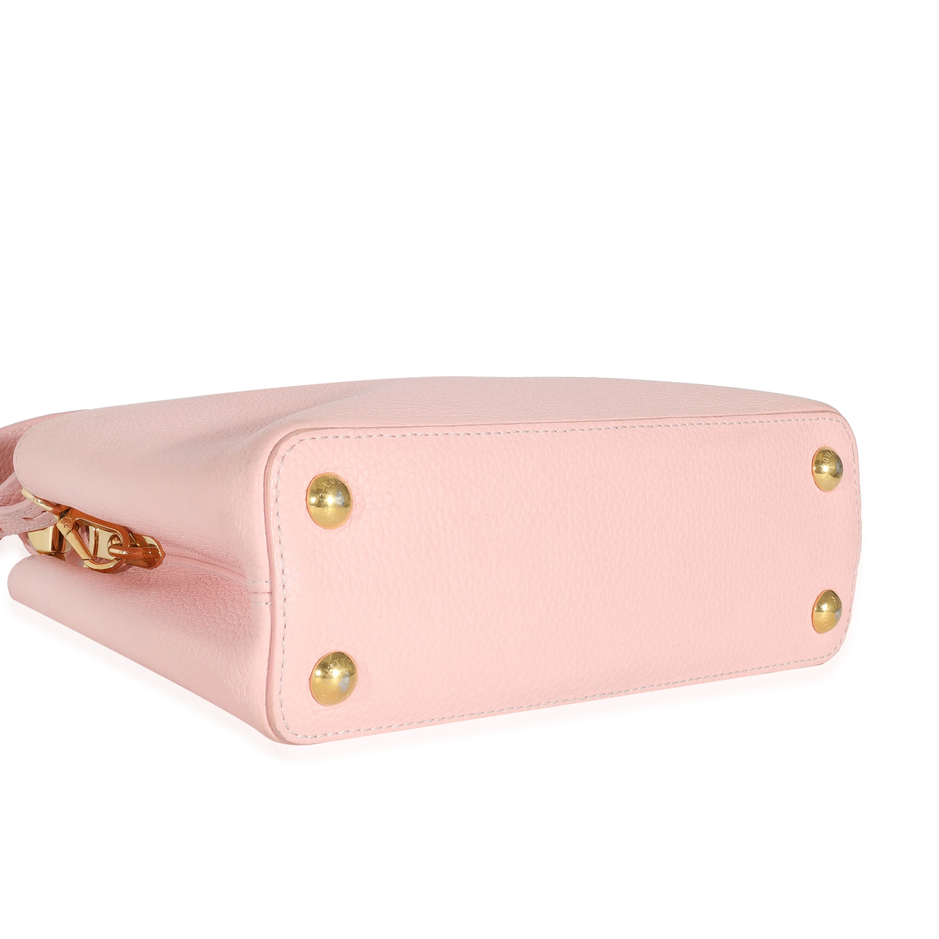 Louis Vuitton Bubble Gum Pink Taurillon Scrunchie Capucines BB - Image 6