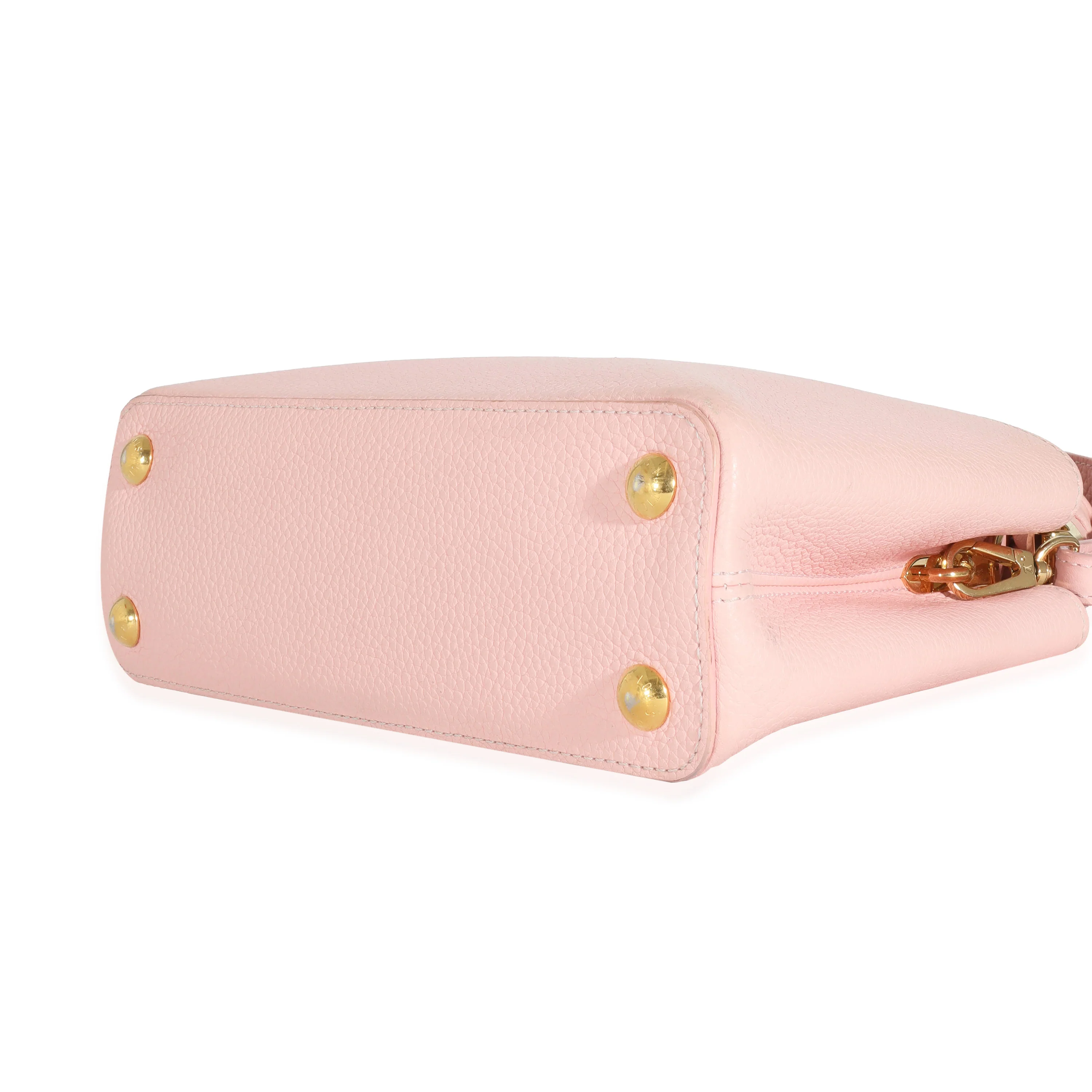 Louis Vuitton Bubble Gum Pink Taurillon Scrunchie Capucines BB - Image 7