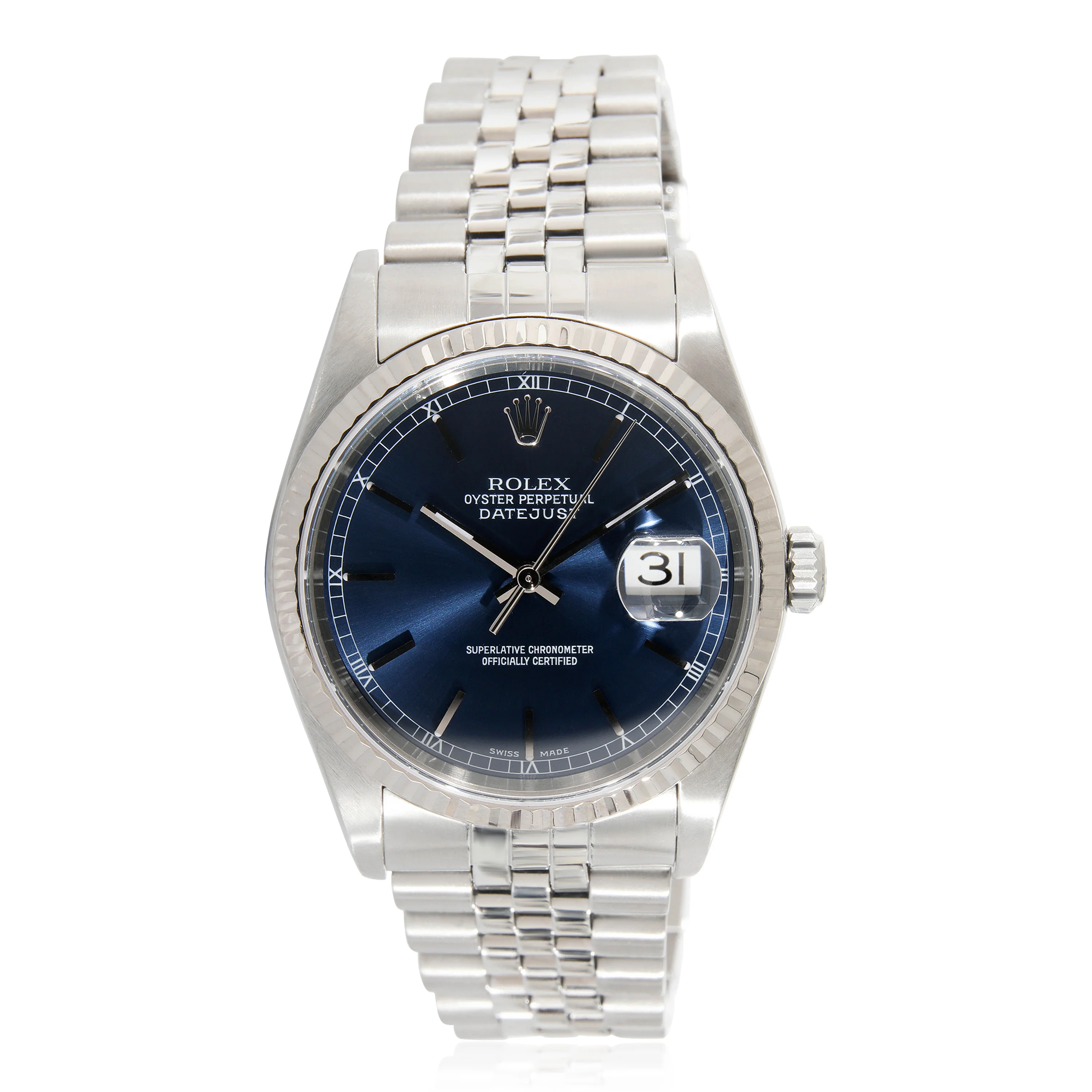 Rolex Datejust 16234 Mens Watch in 18kt Stainless Steel/White Gold - Image 5