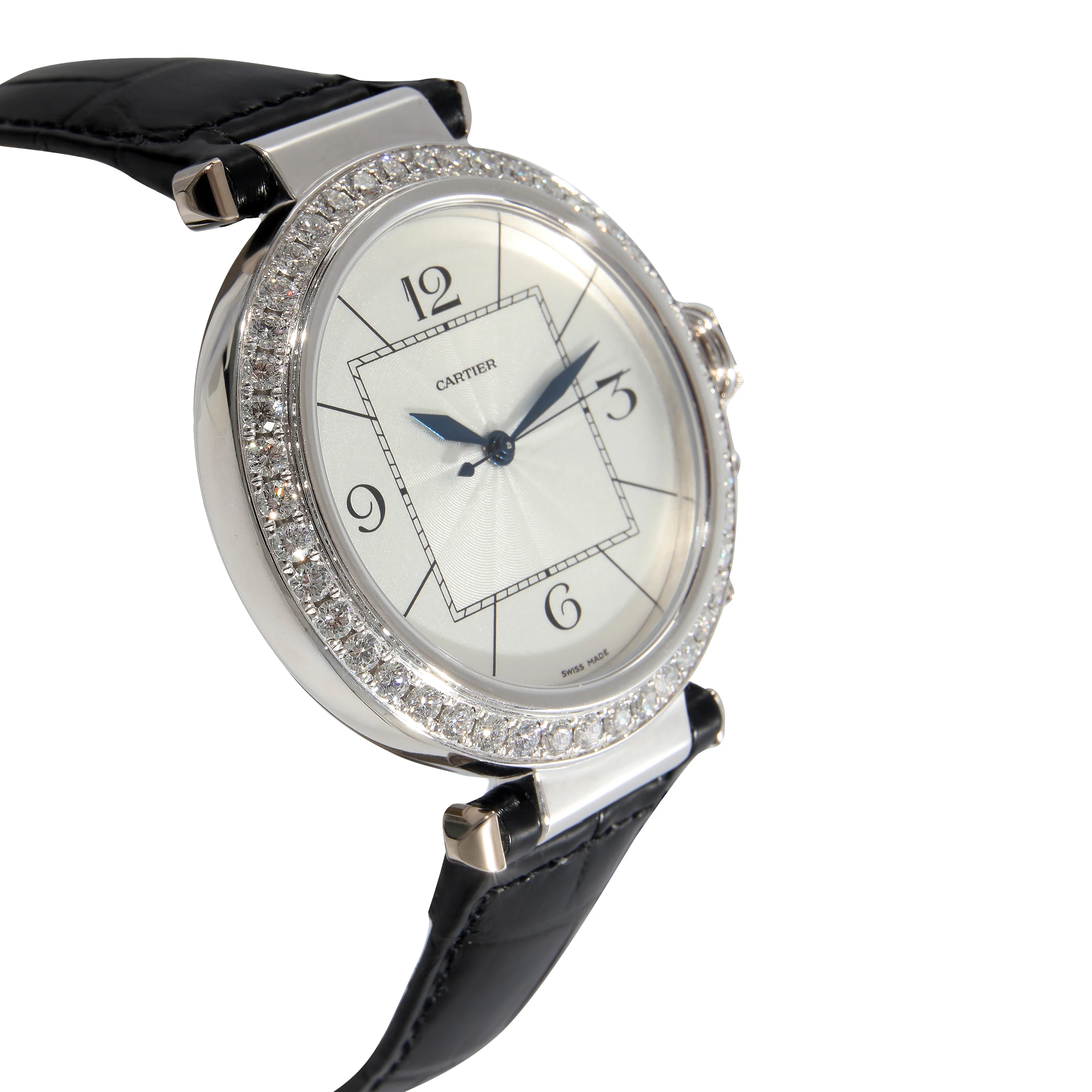 Pasha de Cartier WJ120251 Mens Watch in 18kt White Gold - Image 2