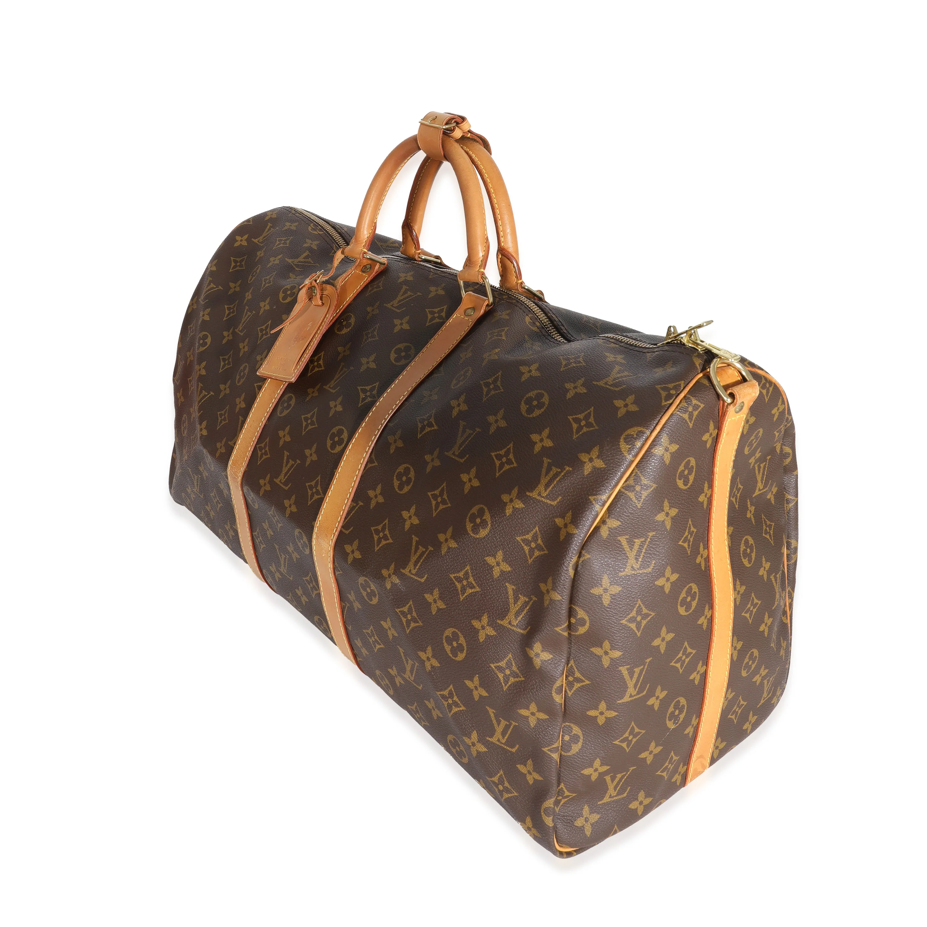 Louis Vuitton Vintage Monogram Canvas Keepall Bandoulière 55 - Image 2